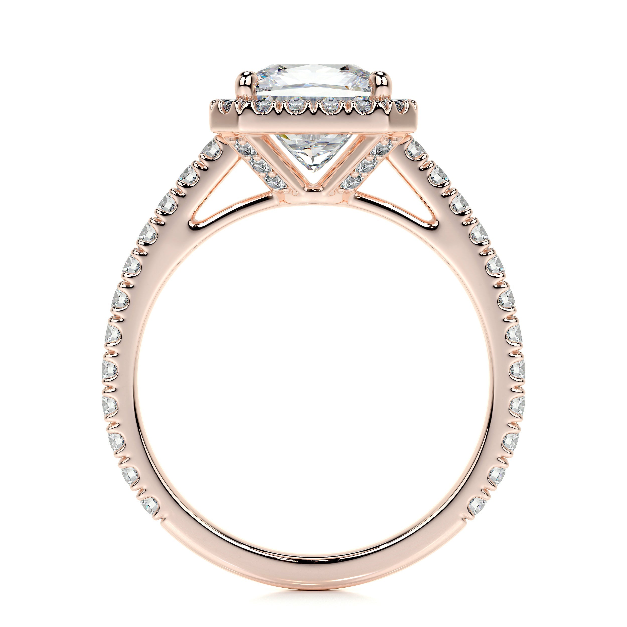 Selena Lab Grown Diamond Ring -14K Rose Gold