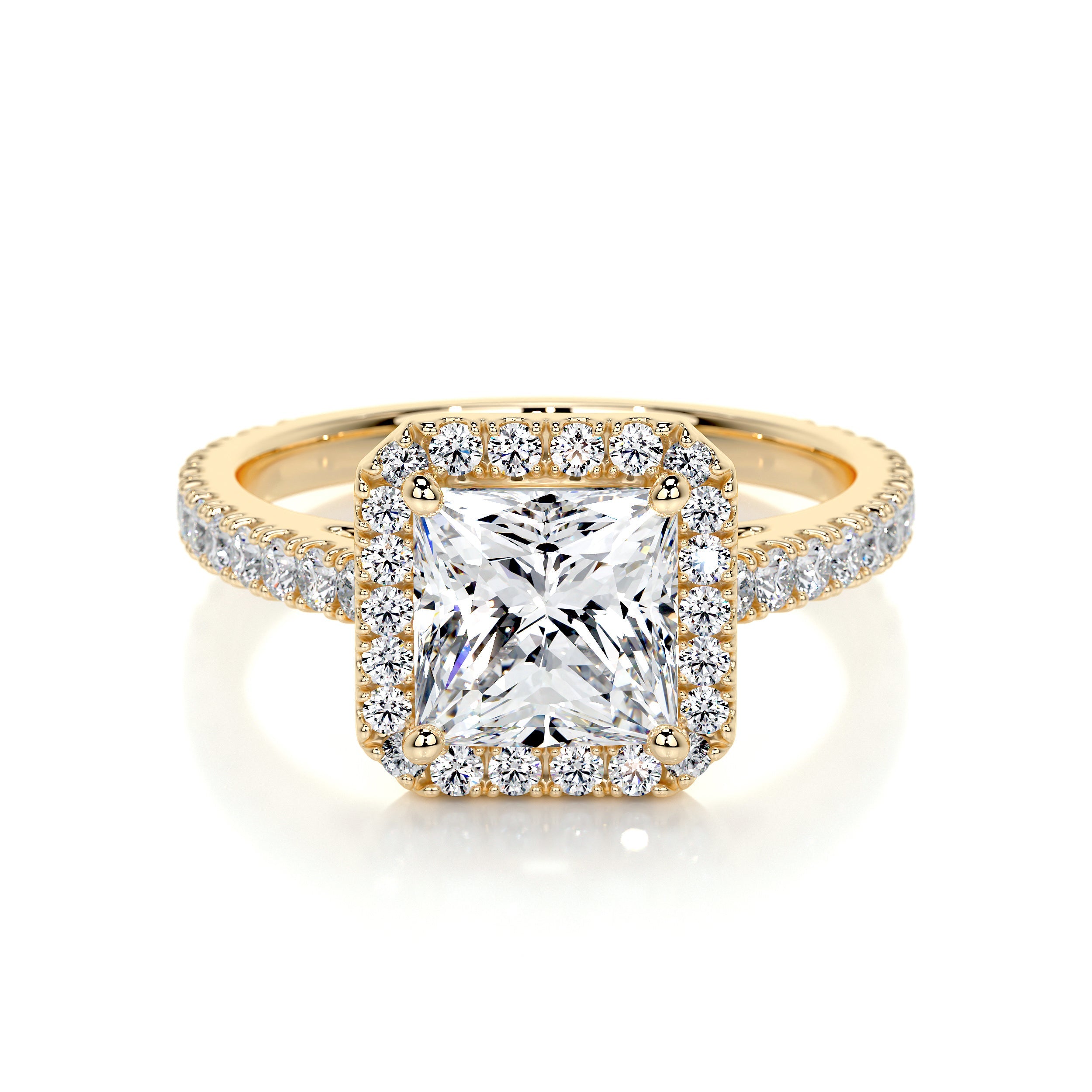 Selena Lab Grown Diamond Ring -18K Yellow Gold
