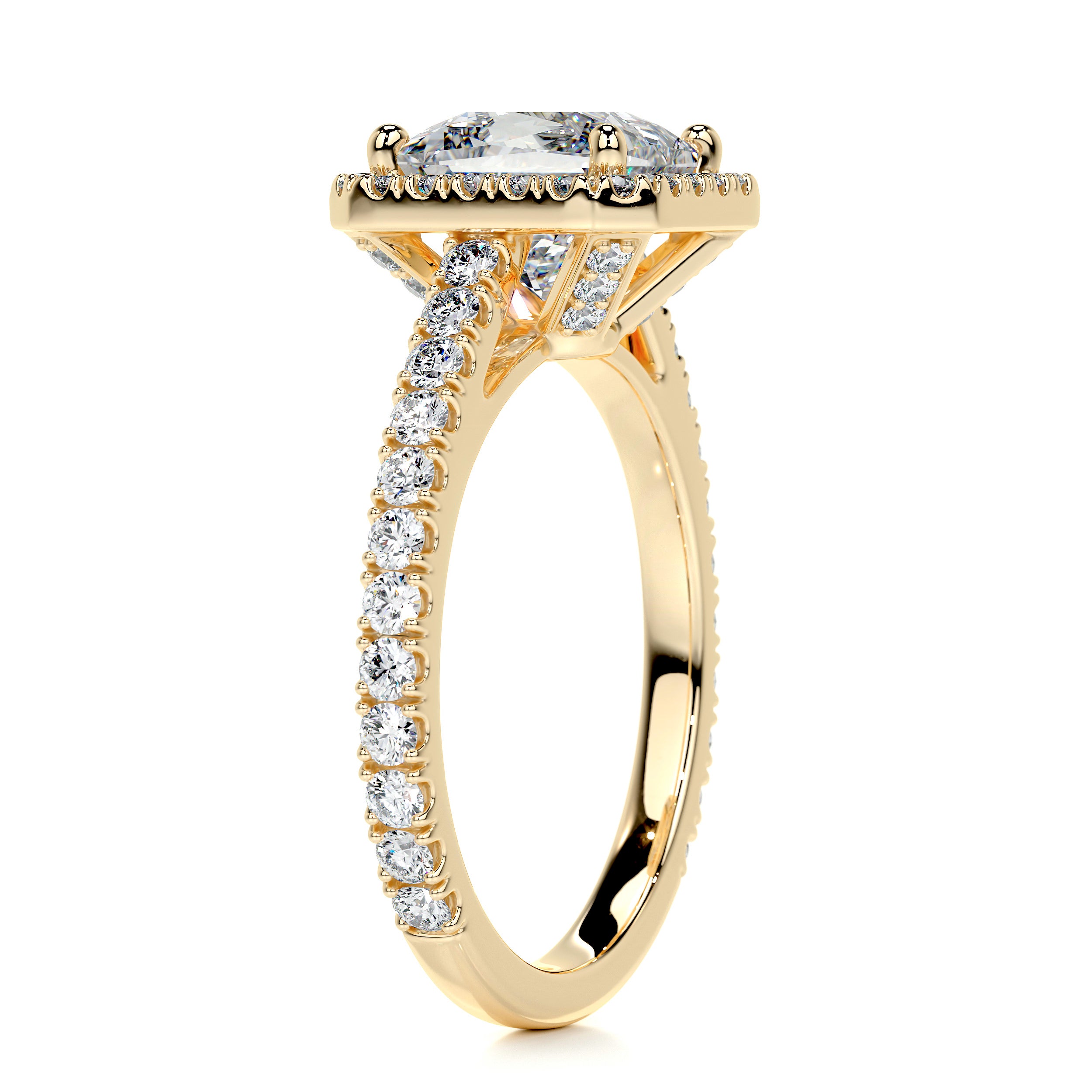 Selena Diamond Engagement Ring -18K Yellow Gold