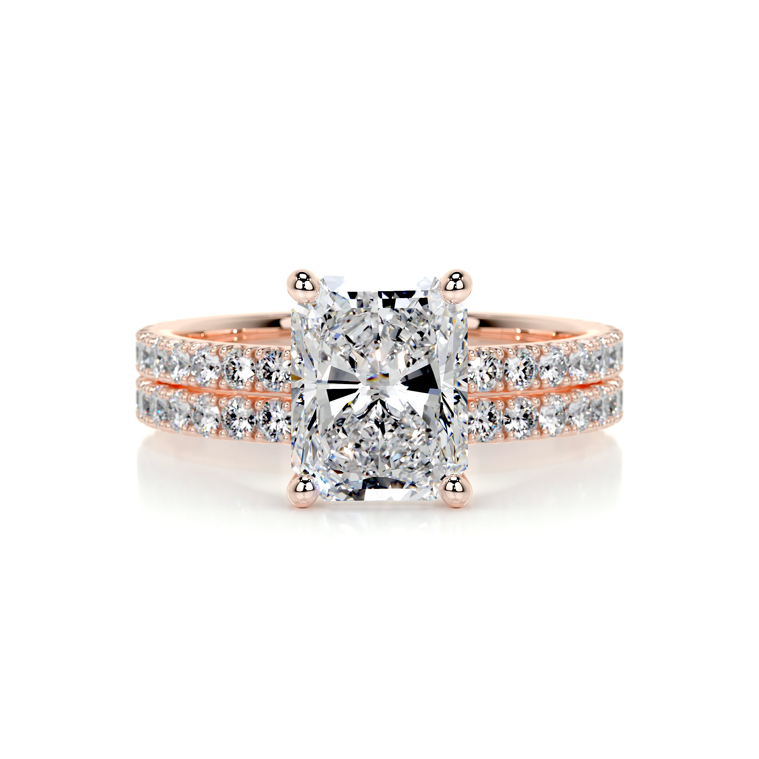 Audrey Diamond Bridal Set -14K Rose Gold