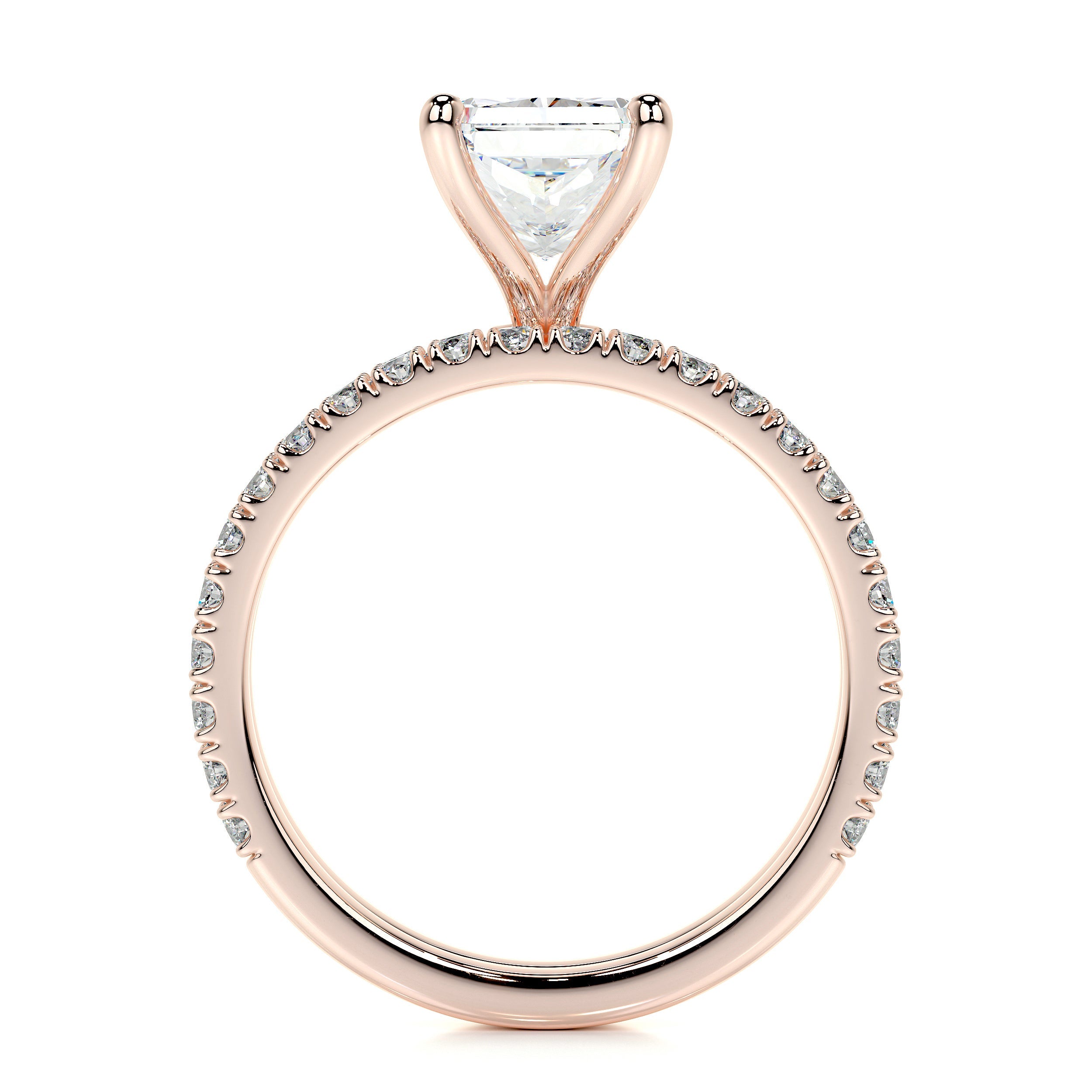 Audrey Lab Grown Diamond Bridal Set (2.5 Carat) -14K Rose Gold