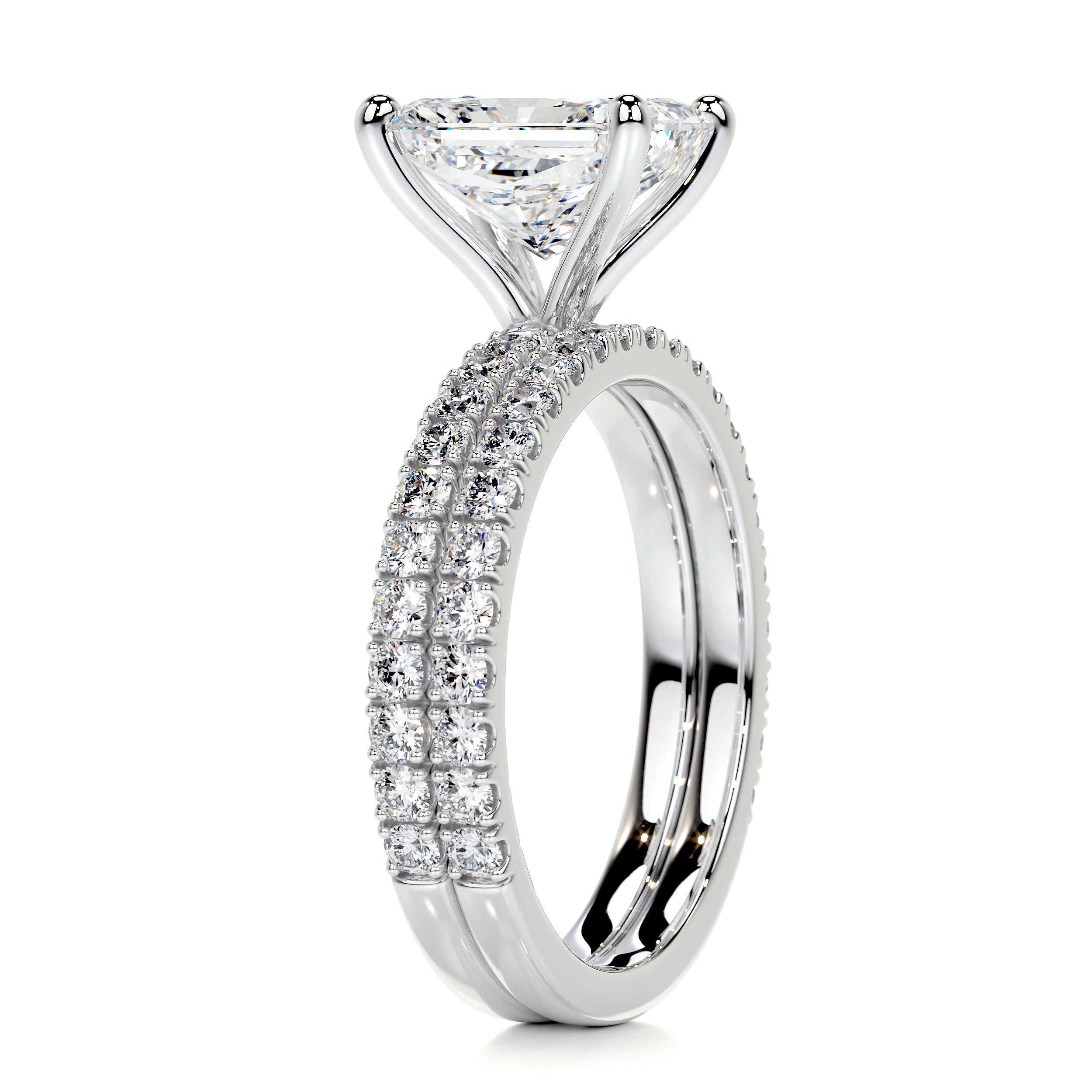 Audrey Diamond Bridal Set -14K White Gold