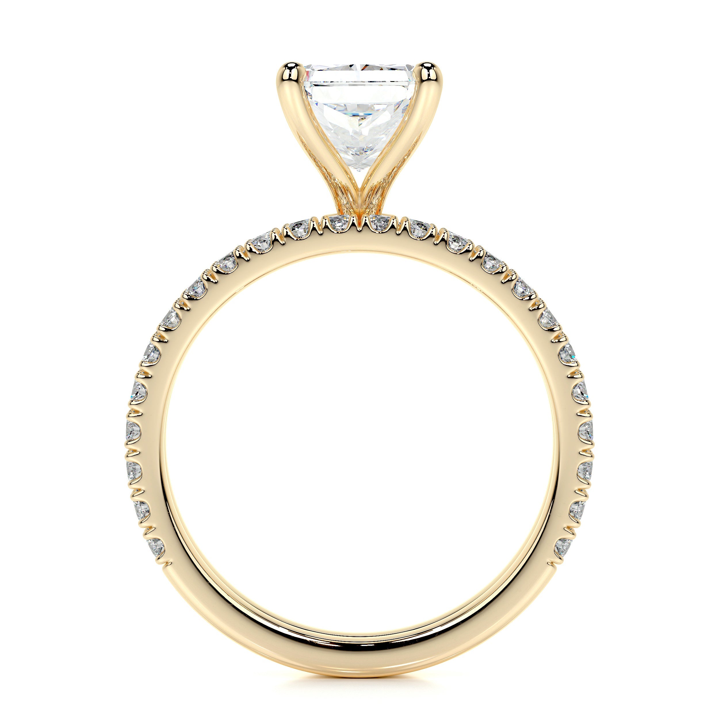 Audrey Lab Grown Diamond Bridal Set (2.5 Carat) -18K Yellow Gold