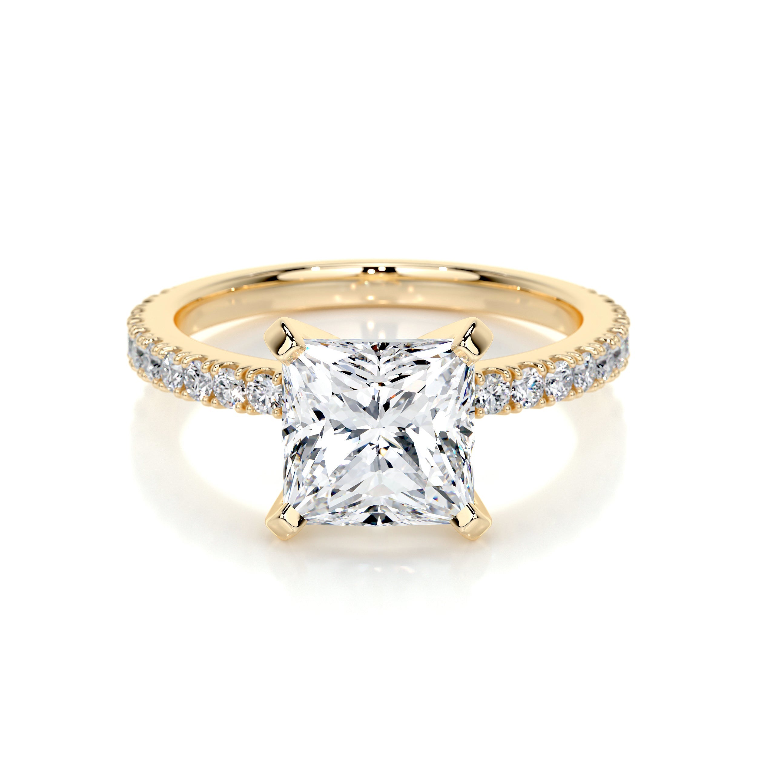Stephanie Lab Grown Diamond Ring -18K Yellow Gold