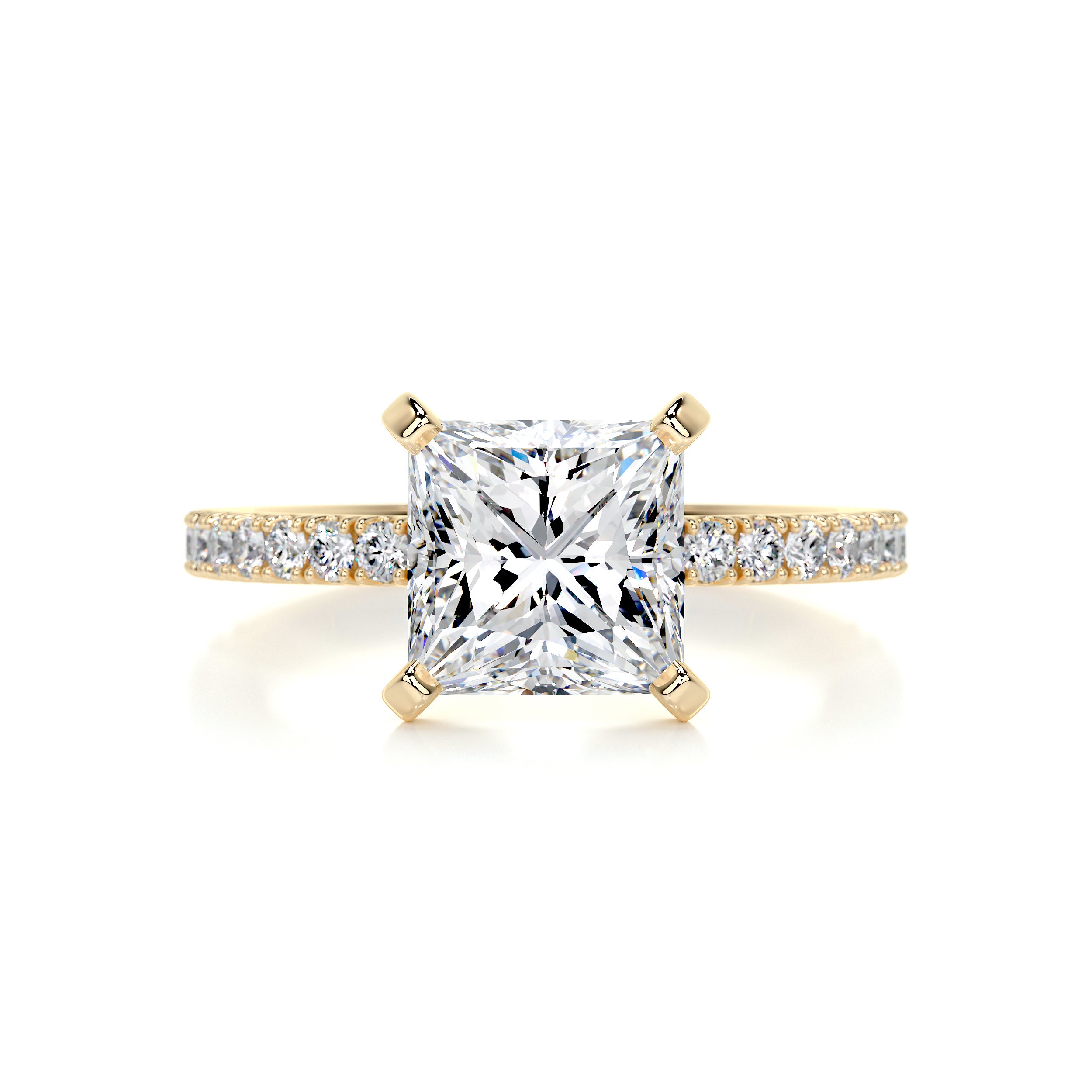 Stephanie Diamond Engagement Ring -18K Yellow Gold