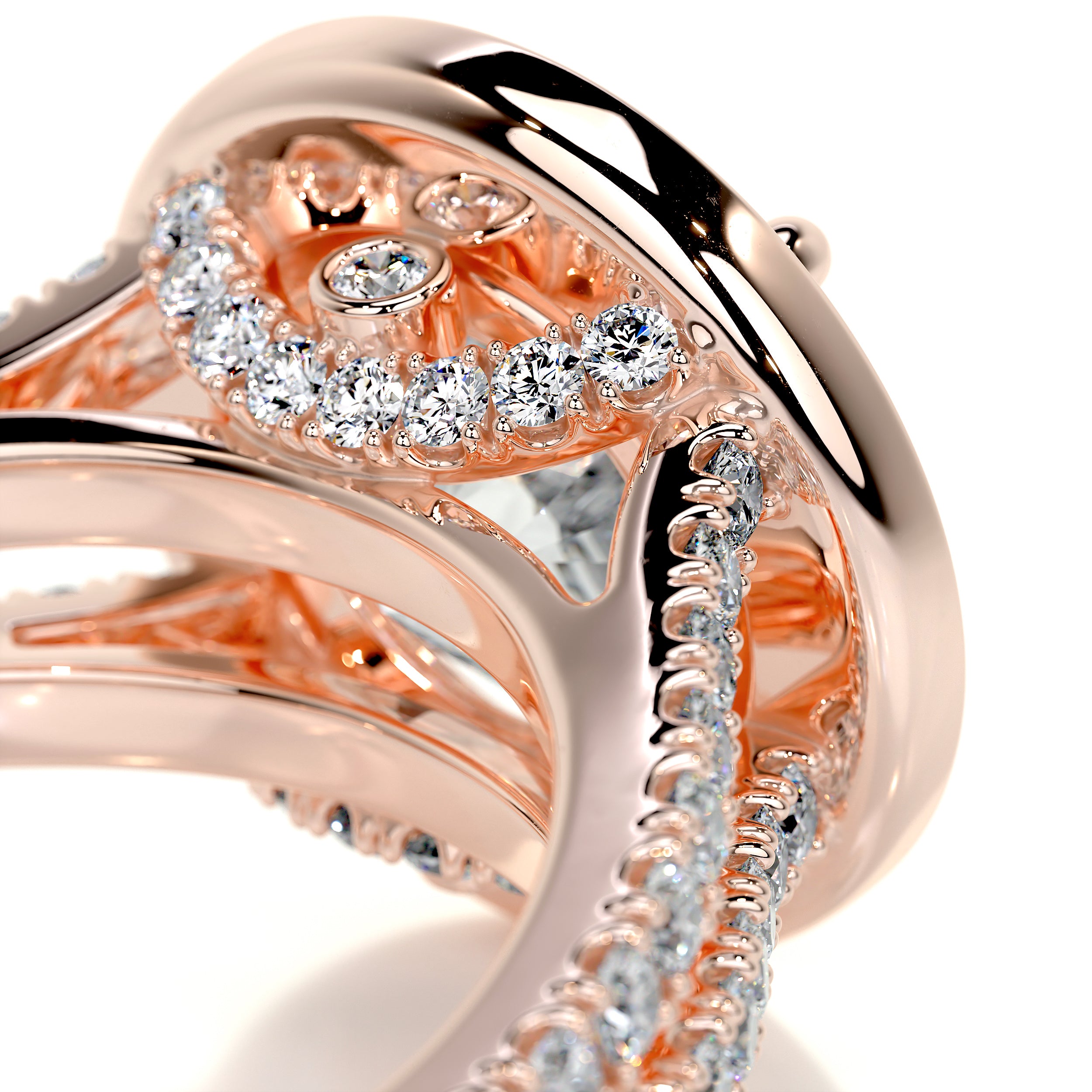 Camilla Diamond Engagement Ring -14K Rose Gold