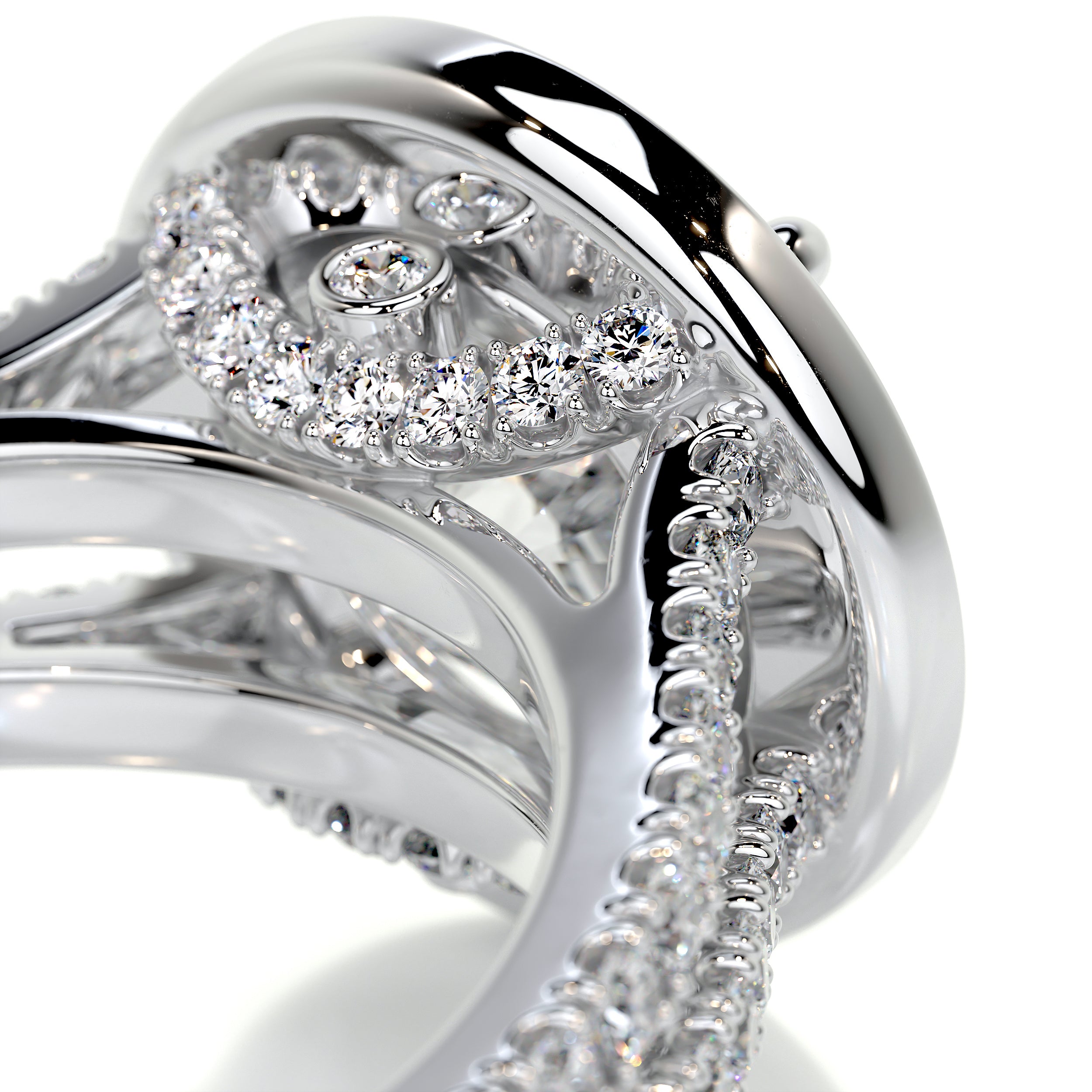 Camilla Diamond Engagement Ring -14K White Gold