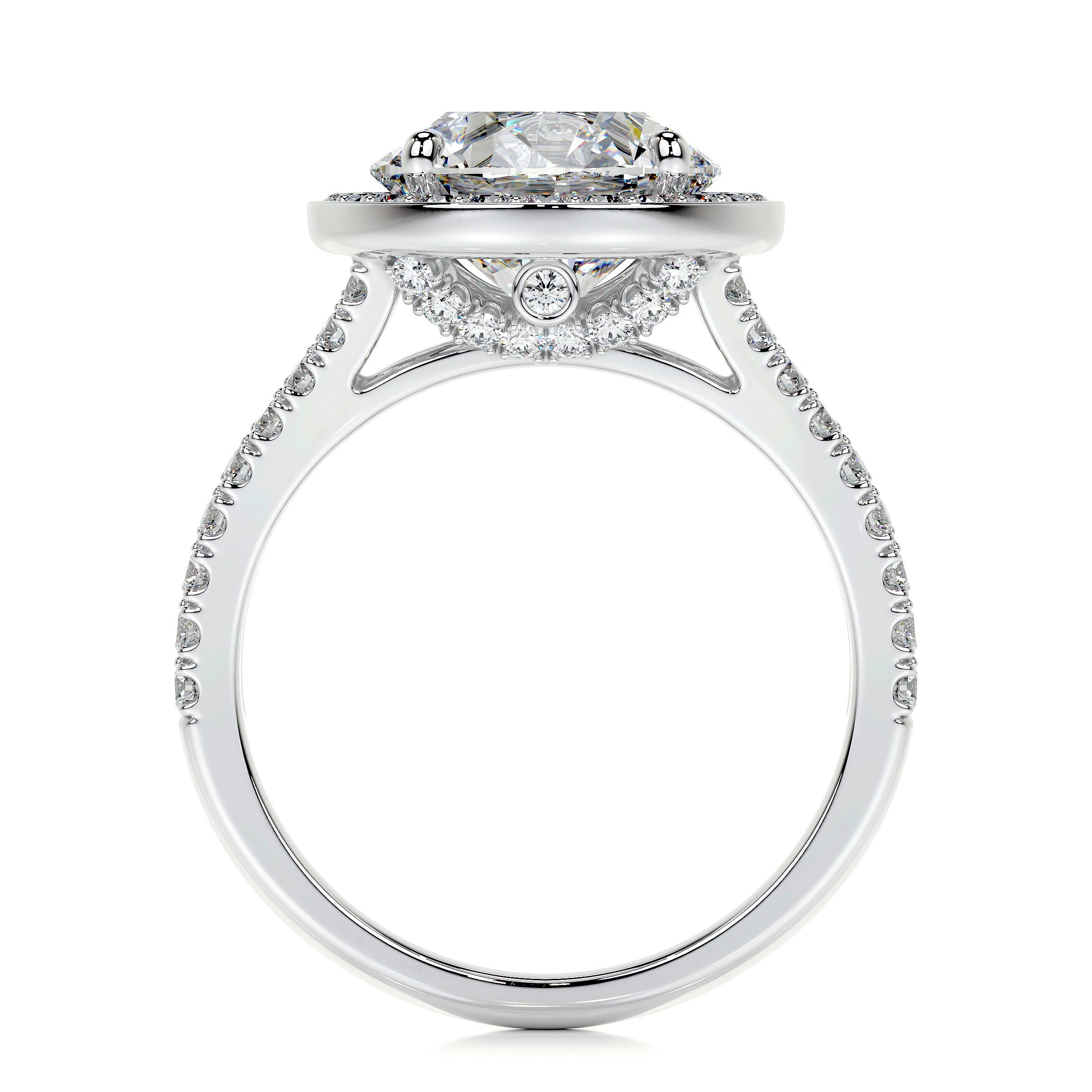 Camilla Lab Grown Diamond Ring   (2.75 Carat) -14K White Gold