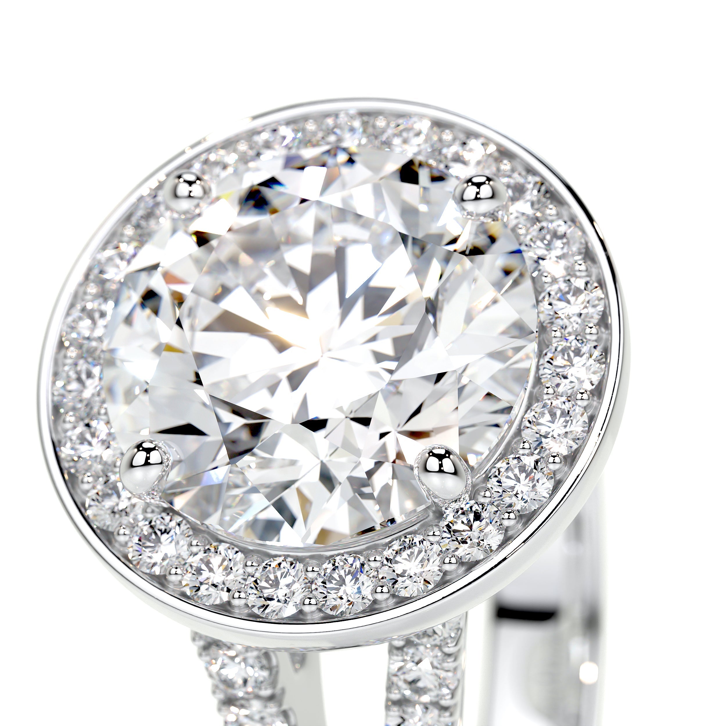 Camilla Lab Grown Diamond Ring   (2.75 Carat) -18K White Gold