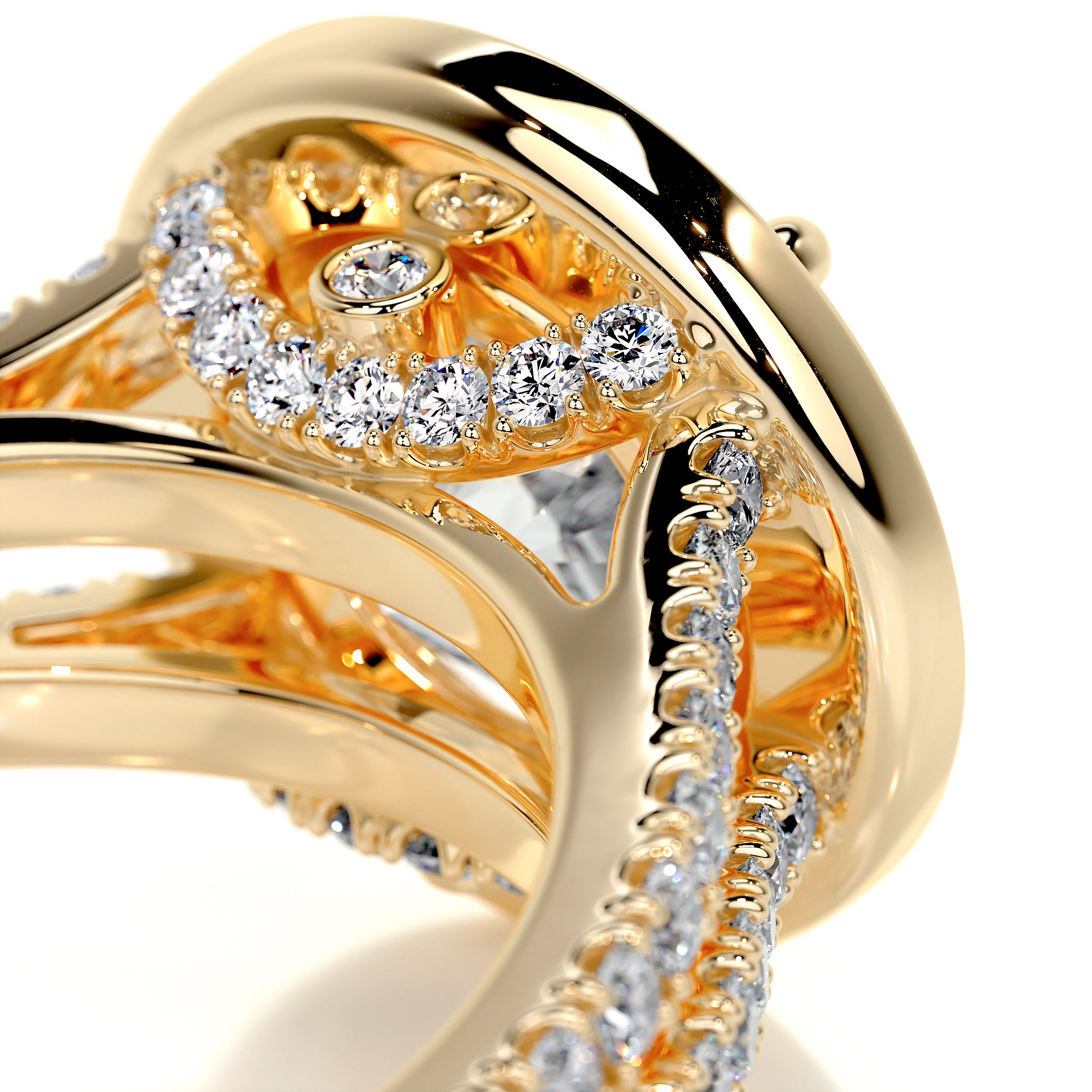 Camilla Diamond Engagement Ring -18K Yellow Gold