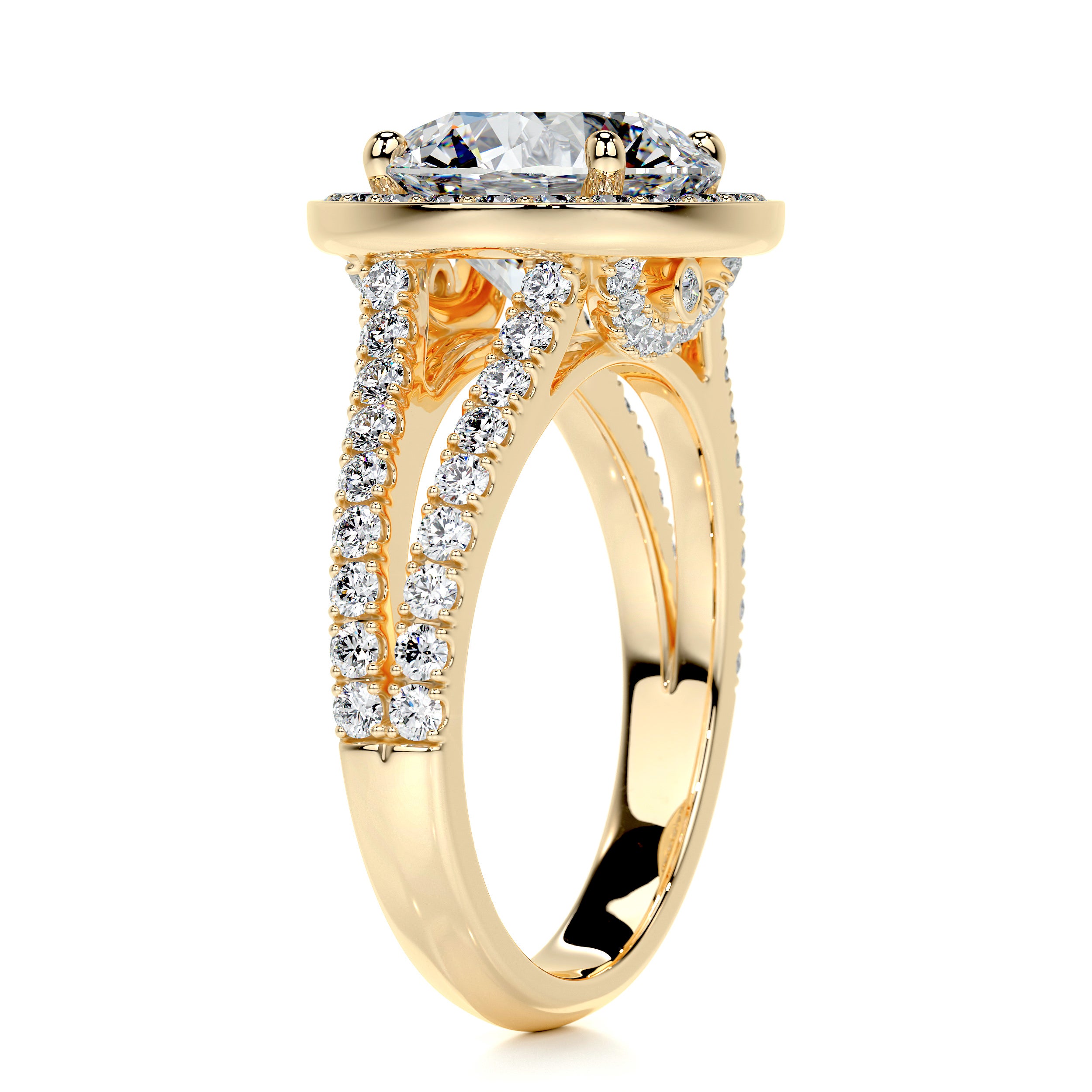 Camilla Diamond Engagement Ring -18K Yellow Gold