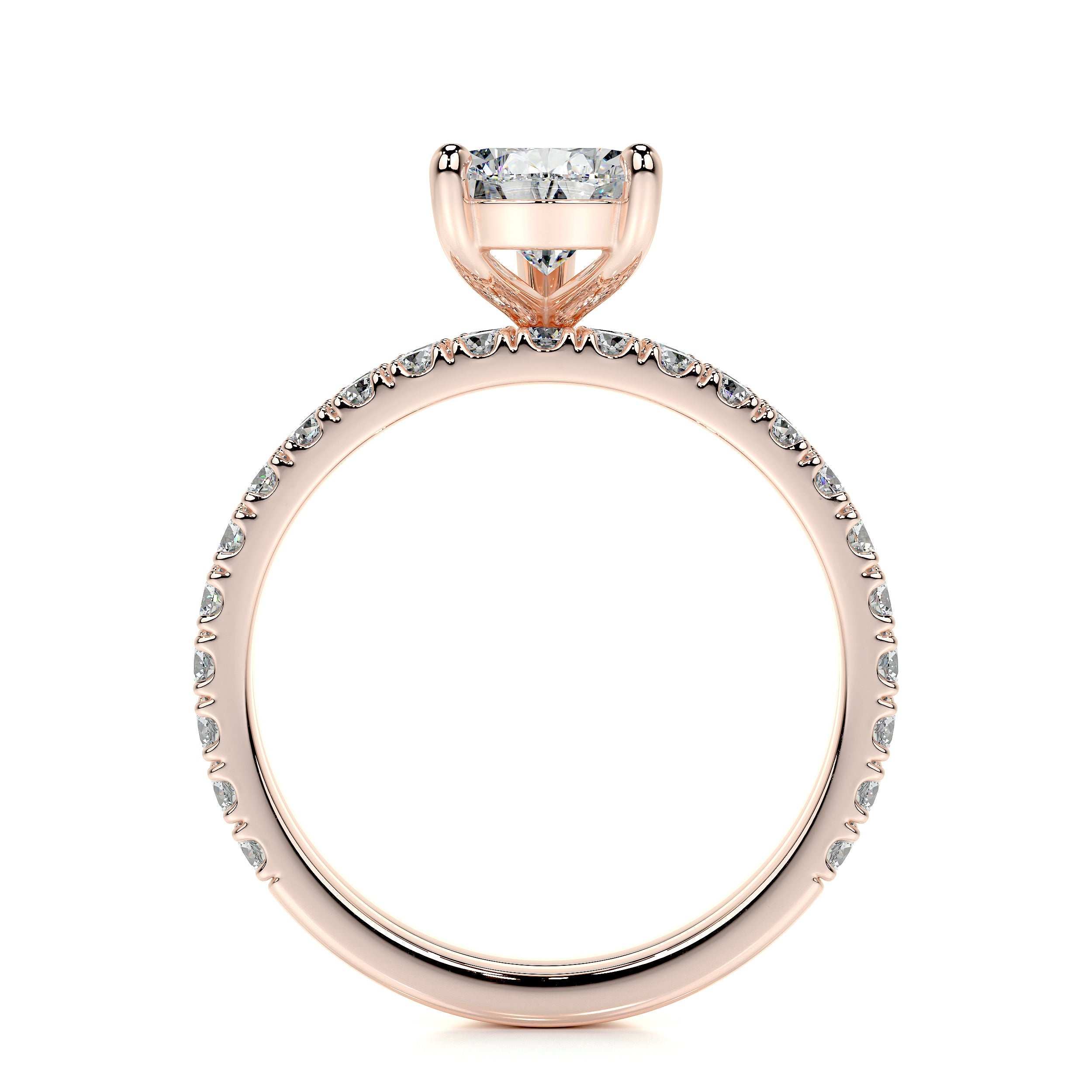 Stephanie Lab Grown Diamond Bridal Set -14K Rose Gold
