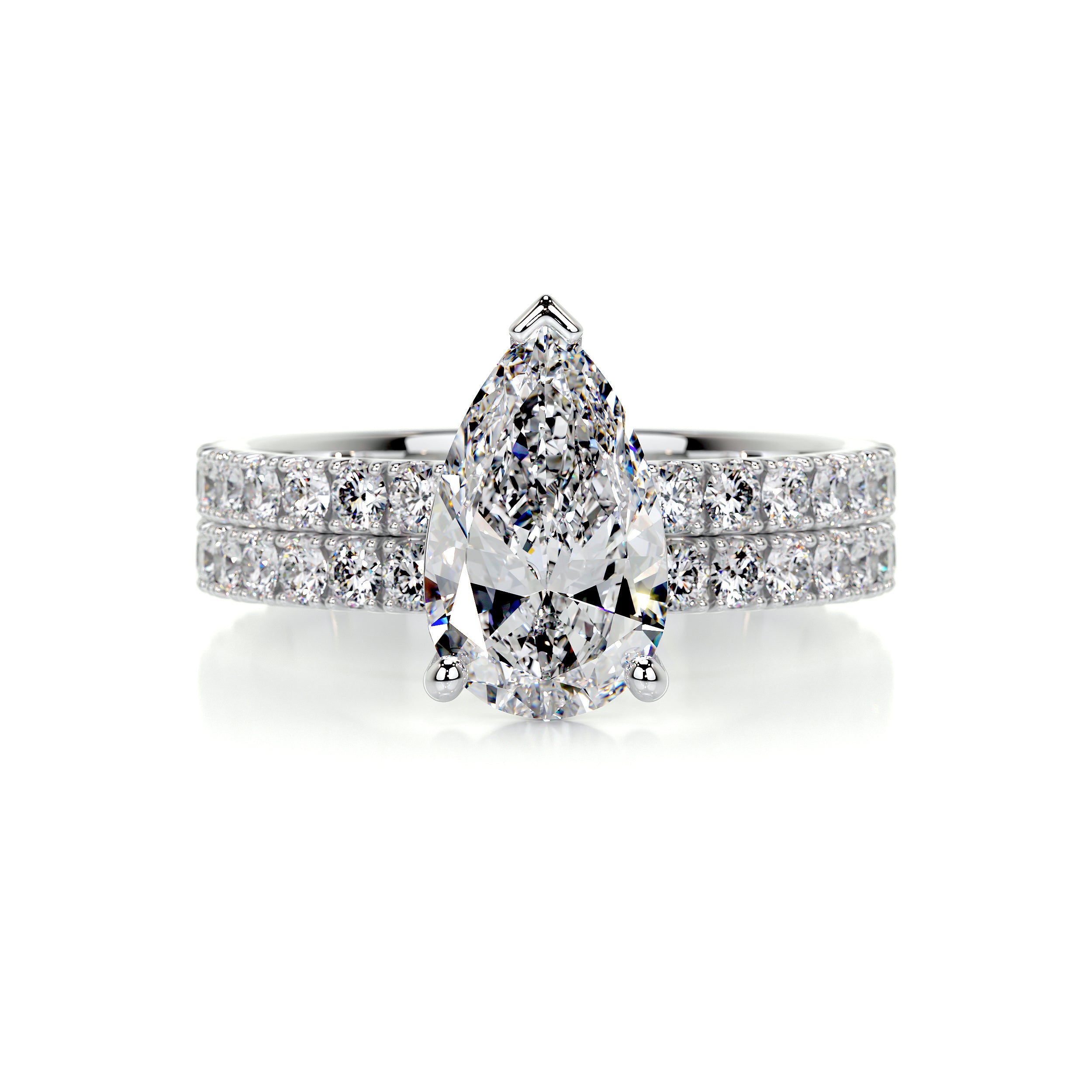 Stephanie Diamond Bridal Set -14K White Gold