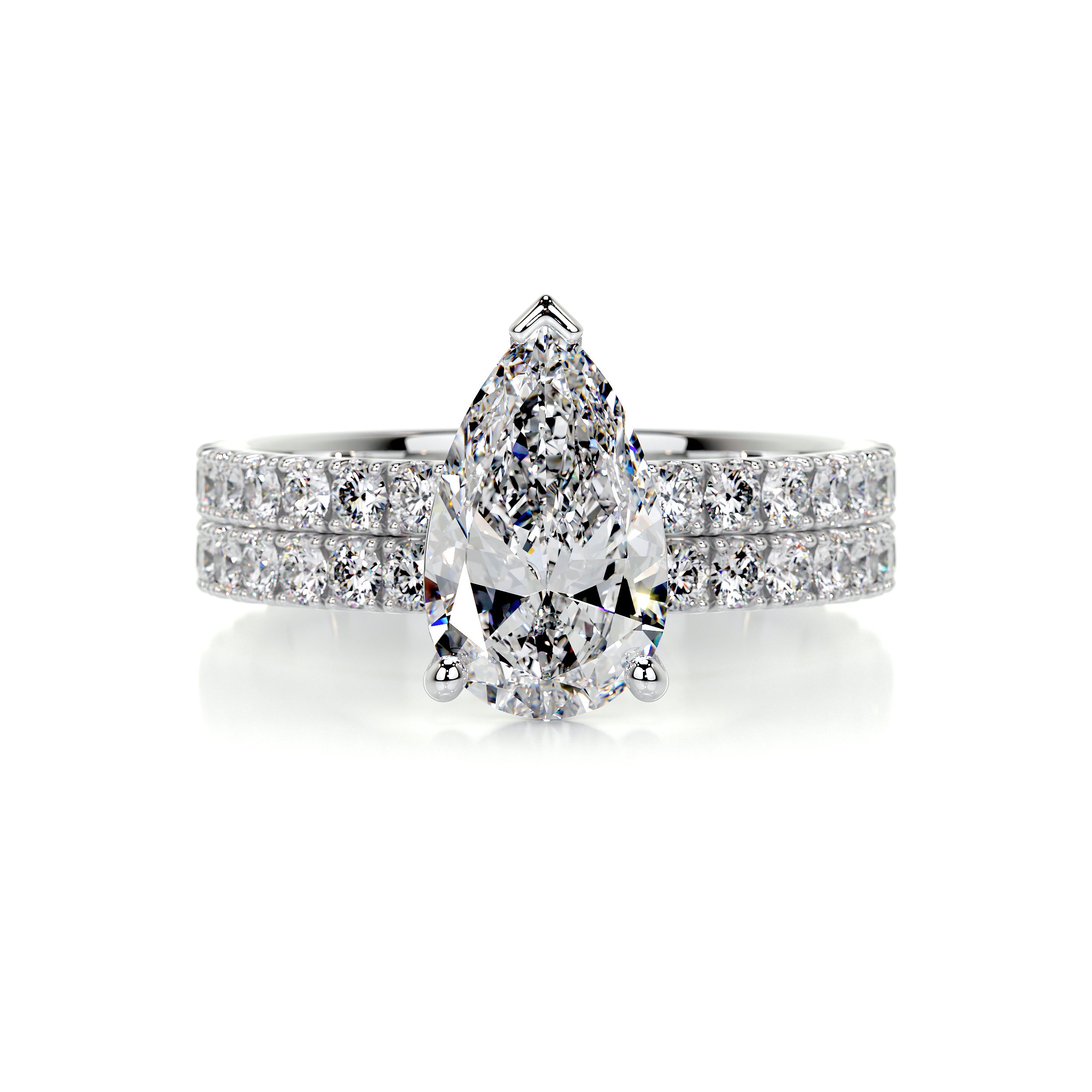 Stephanie Diamond Bridal Set -14K White Gold