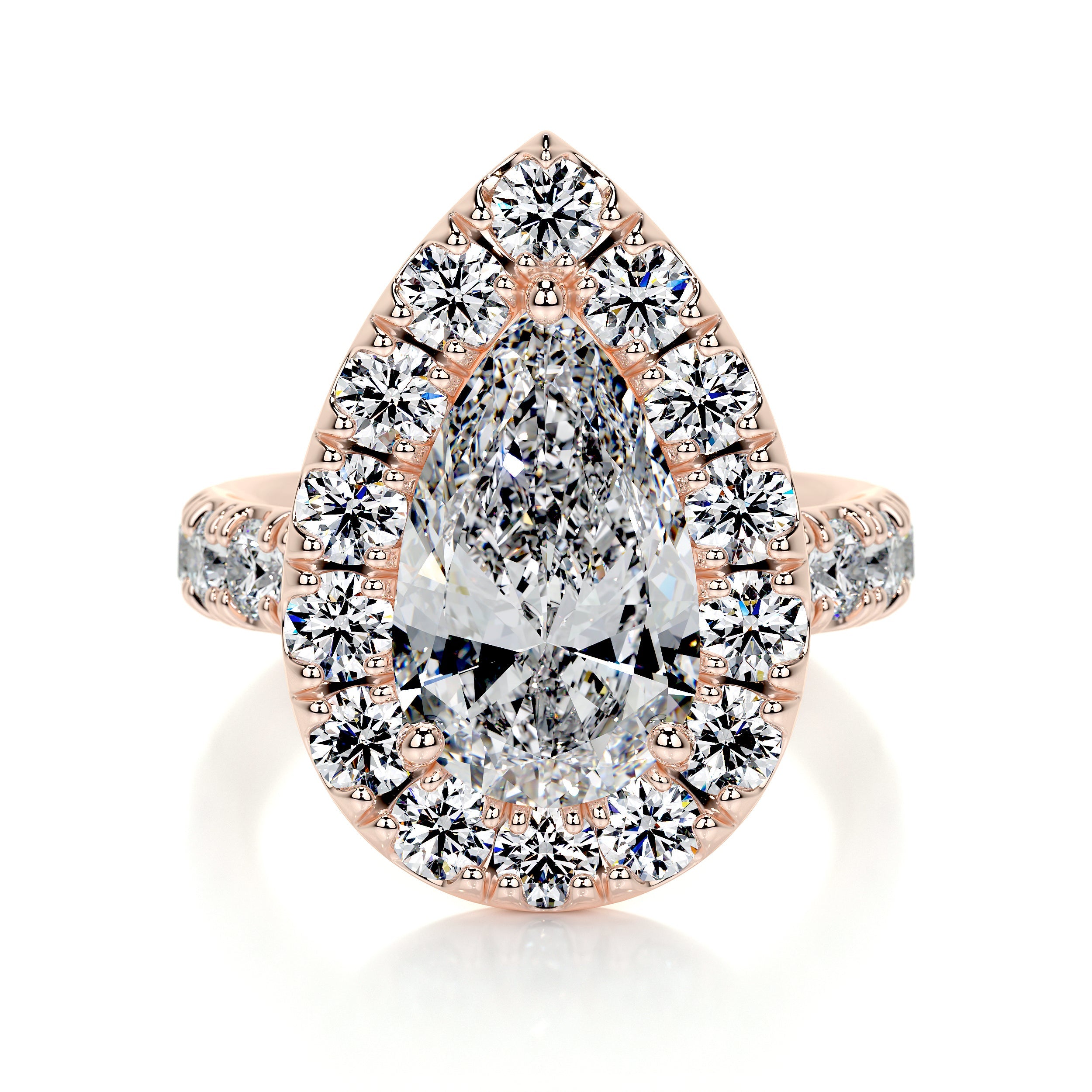 Maya Lab Grown Diamond Ring (4 Carat) -14K Rose Gold