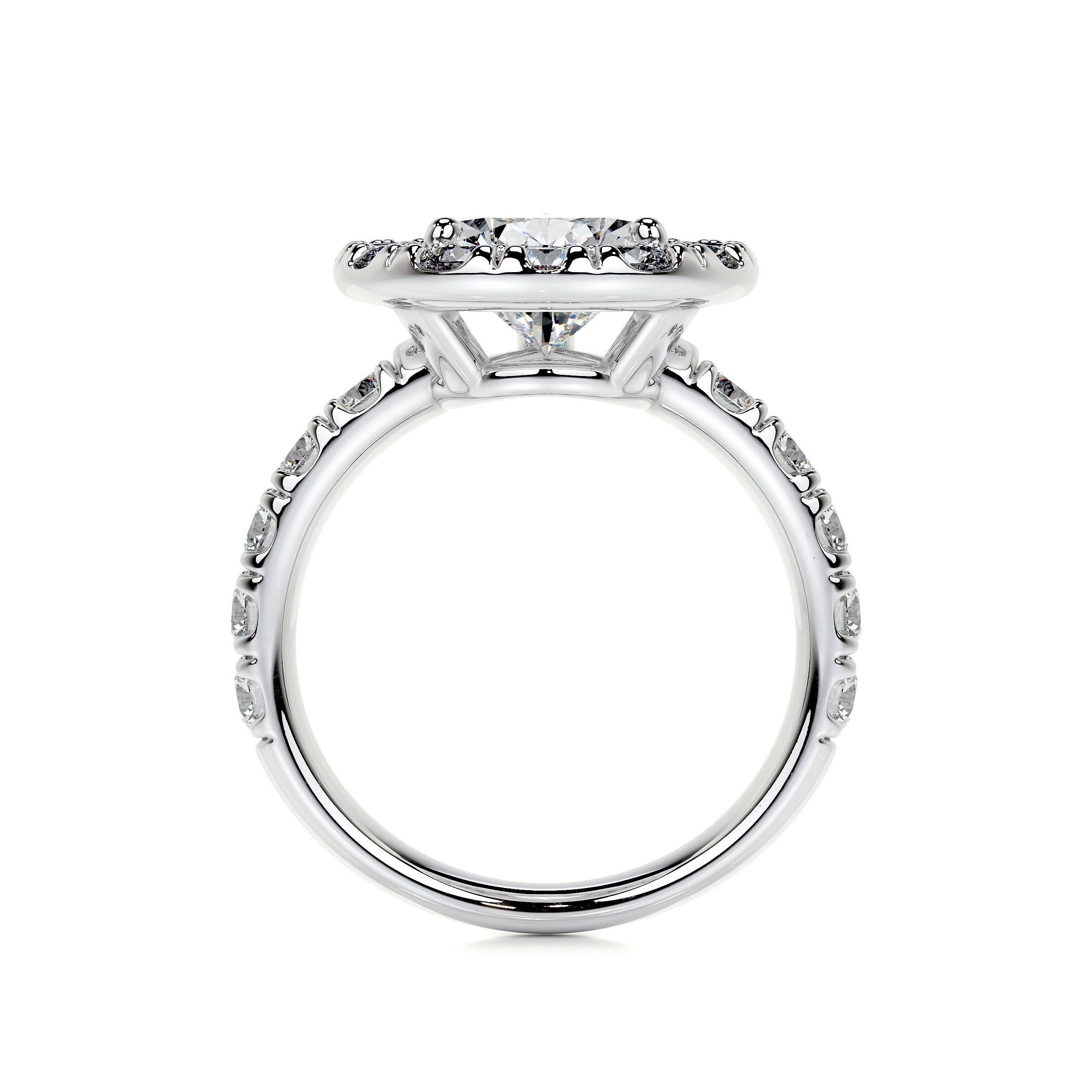 Maya Lab Grown Diamond Ring   (4 Carat) -Platinum