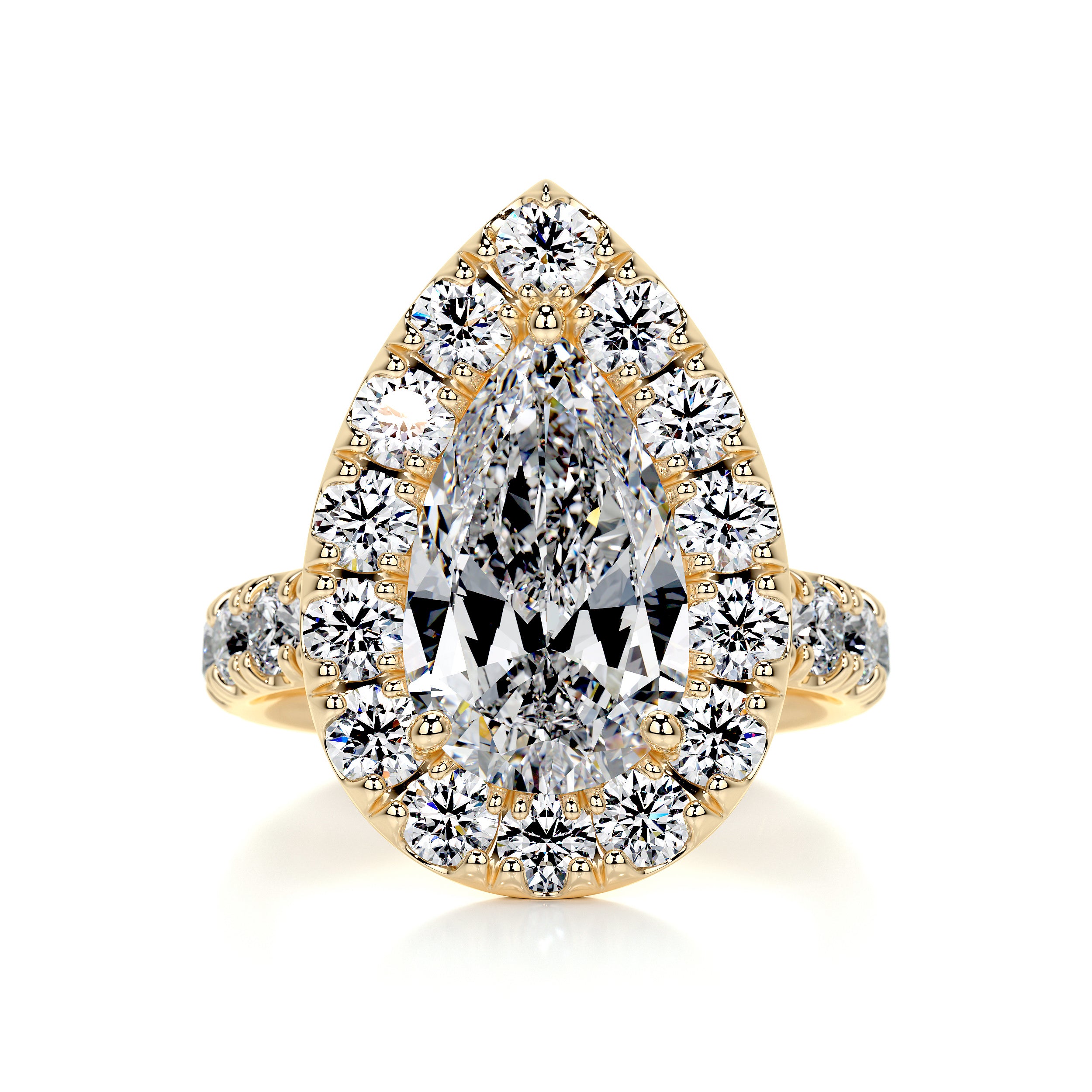 Maya Diamond Engagement Ring -18K Yellow Gold