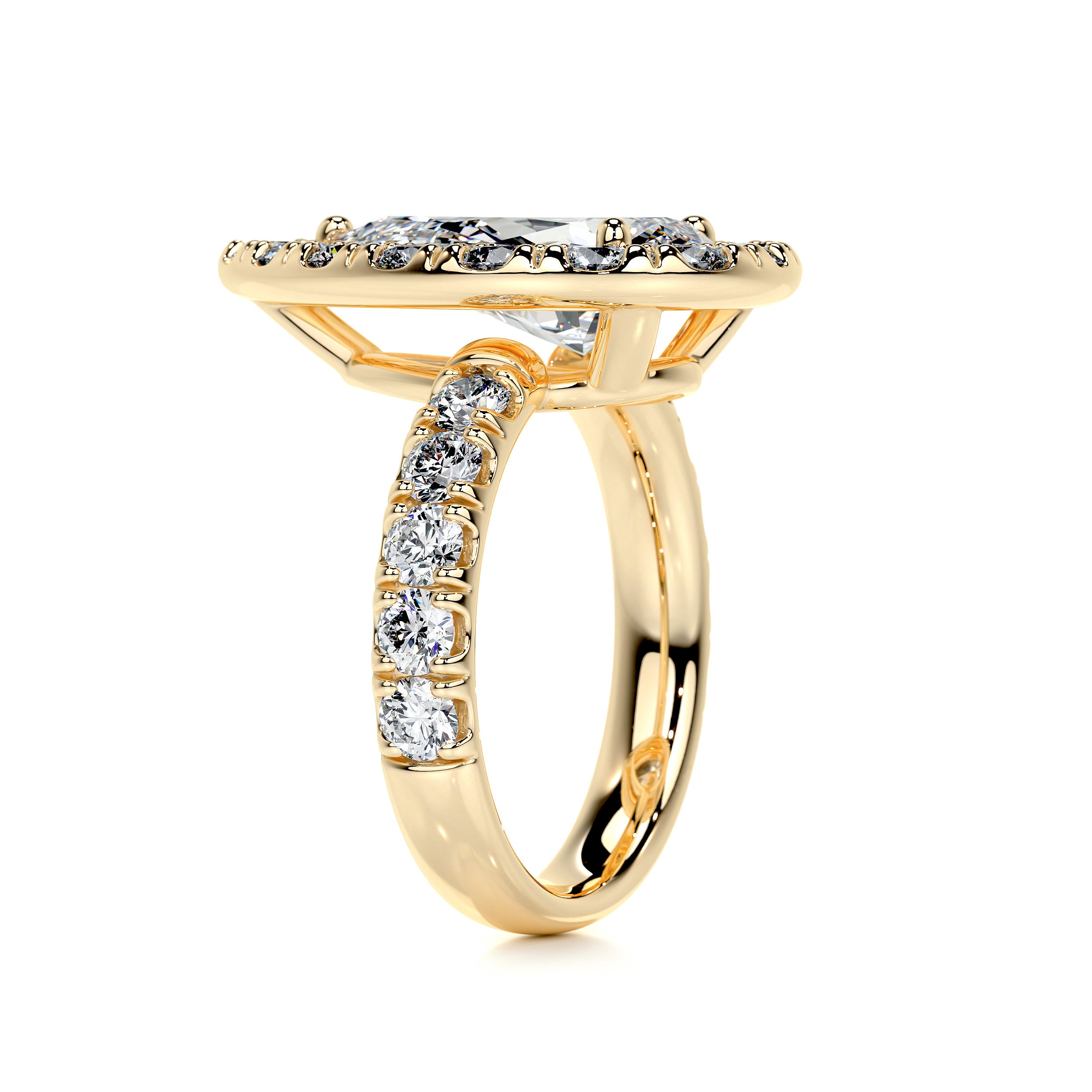 Maya Diamond Engagement Ring -18K Yellow Gold