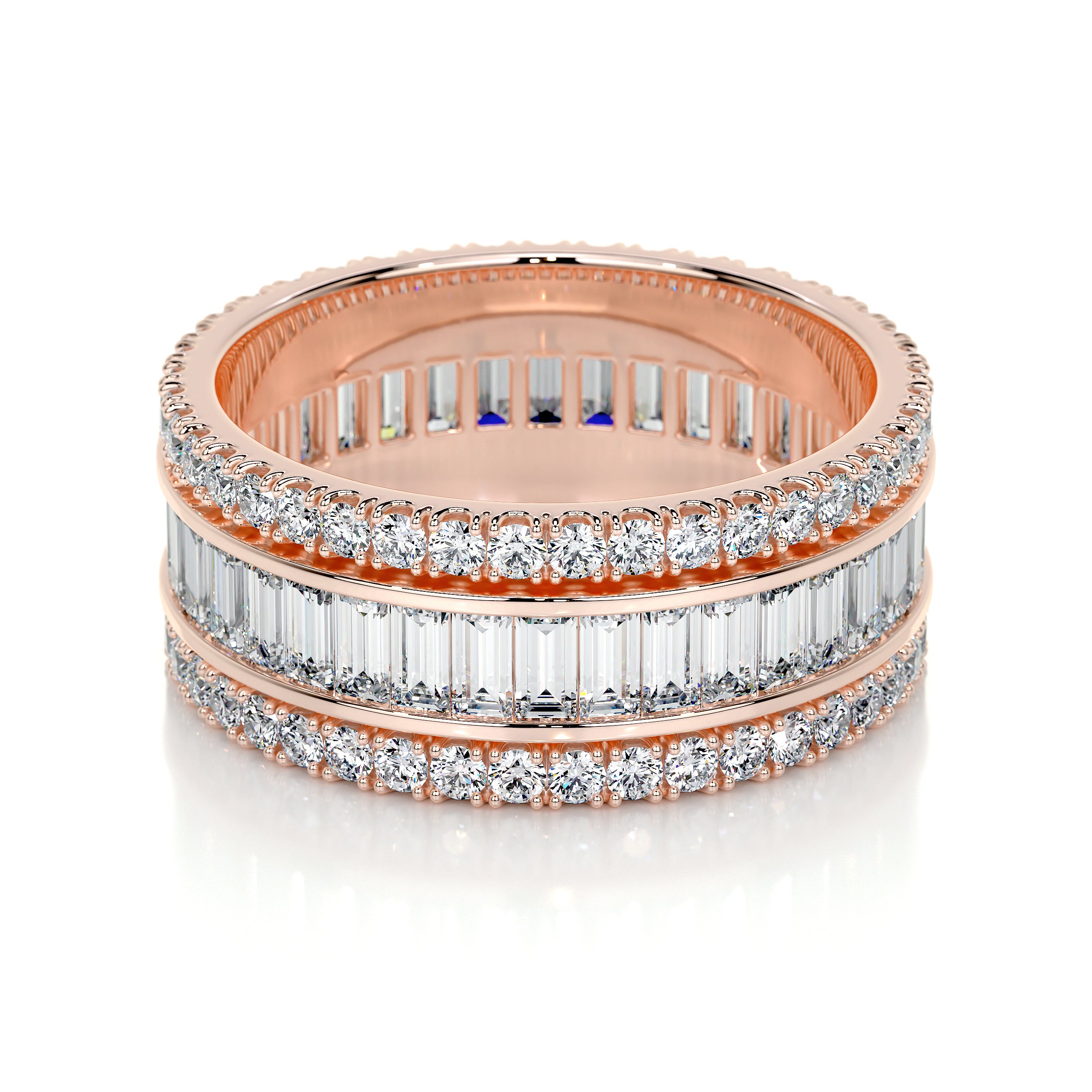 Paige Lab Grown Eternity Wedding Ring (4 Carat) -14K Rose Gold