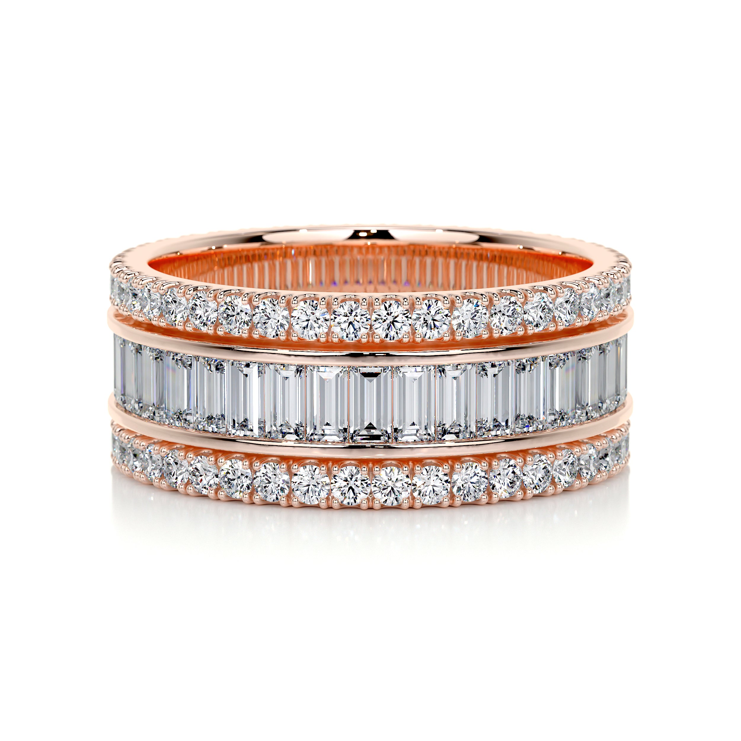 Paige Eternity Wedding Ring (4 Carat) -14K Rose Gold