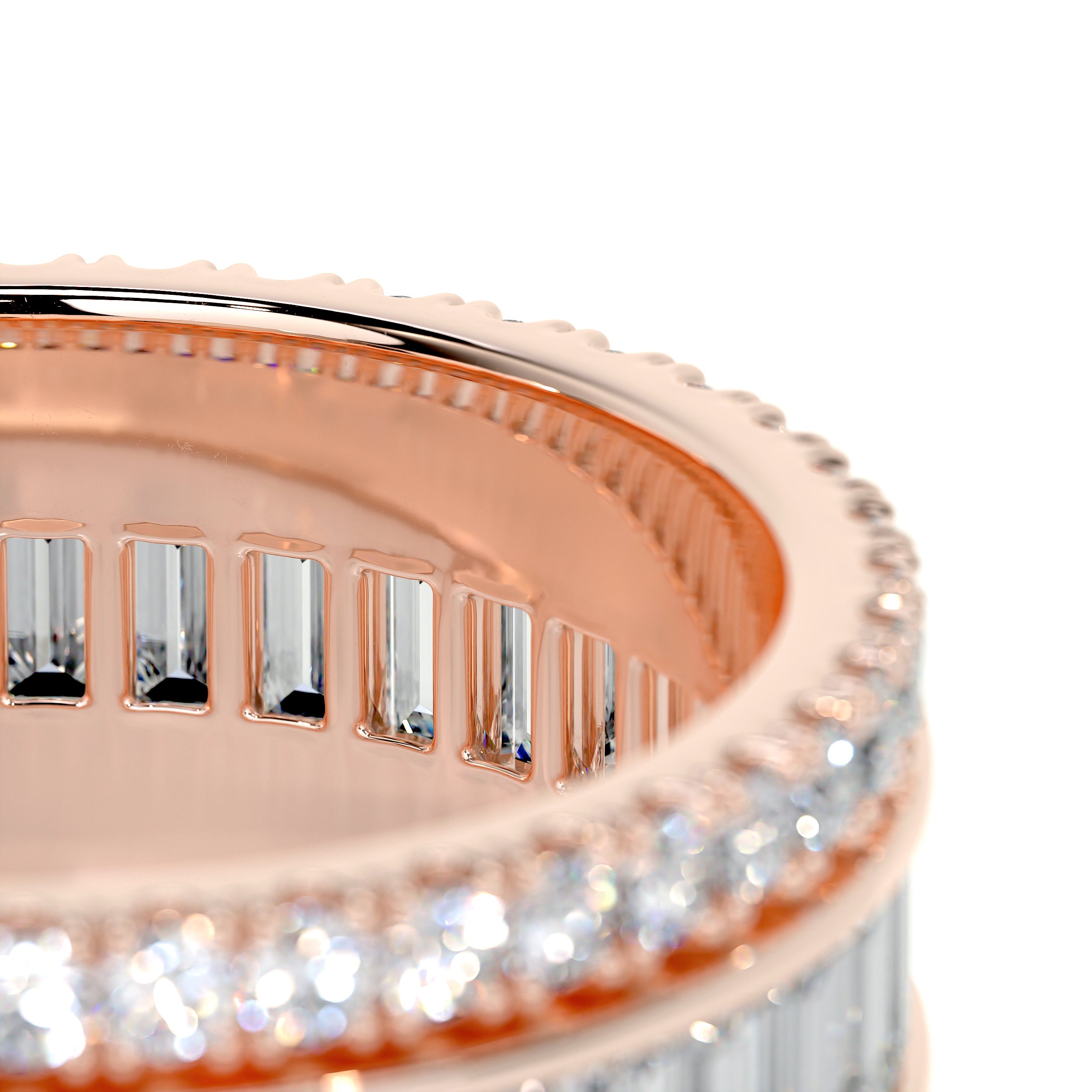Paige Eternity Wedding Ring (4 Carat) -14K Rose Gold