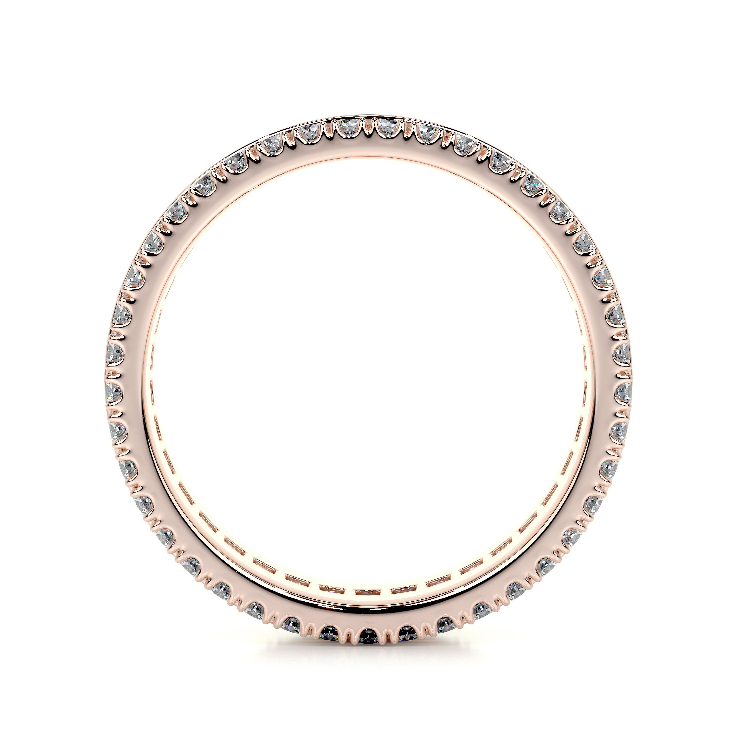 Paige Lab Grown Eternity Wedding Ring   (4 Carat) -14K Rose Gold