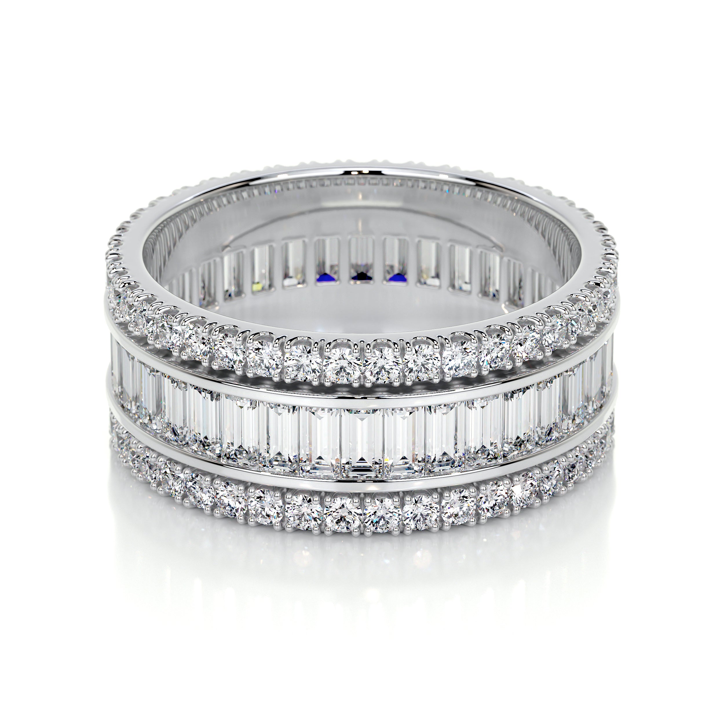 Paige Lab Grown Eternity Wedding Ring   (4 Carat) -14K White Gold