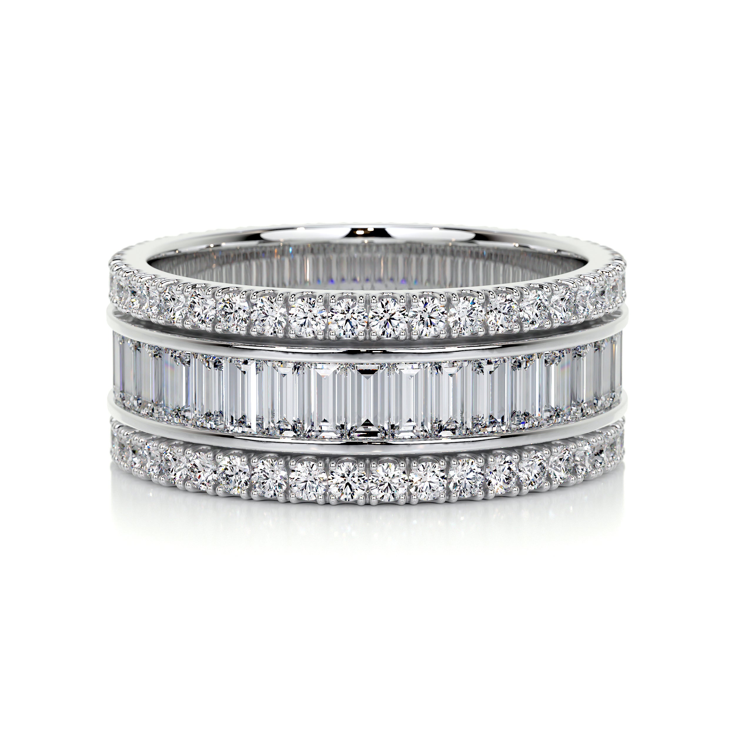 Paige Eternity Wedding Ring (4 Carat) -14K White Gold