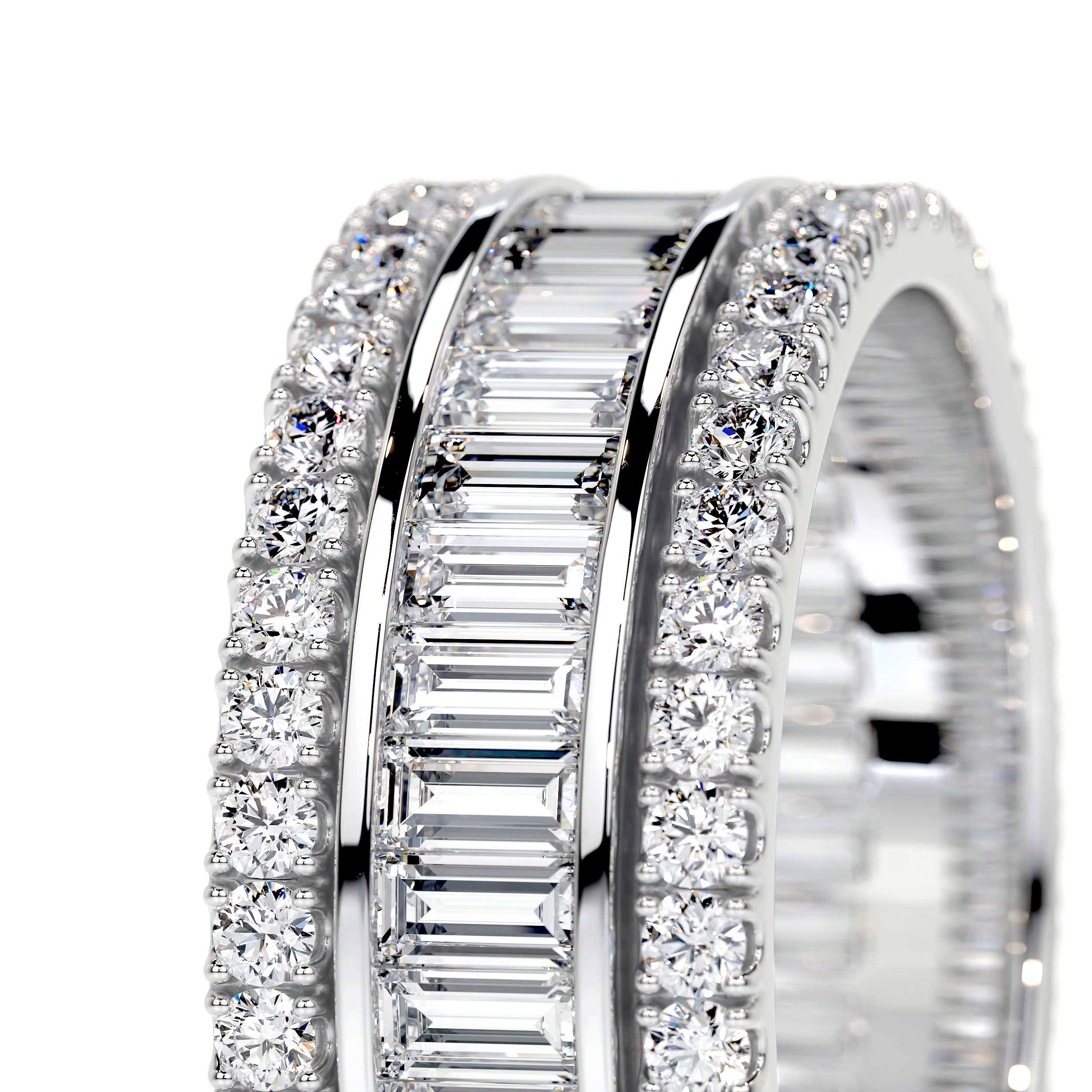 Paige Lab Grown Eternity Wedding Ring (4 Carat) -14K White Gold