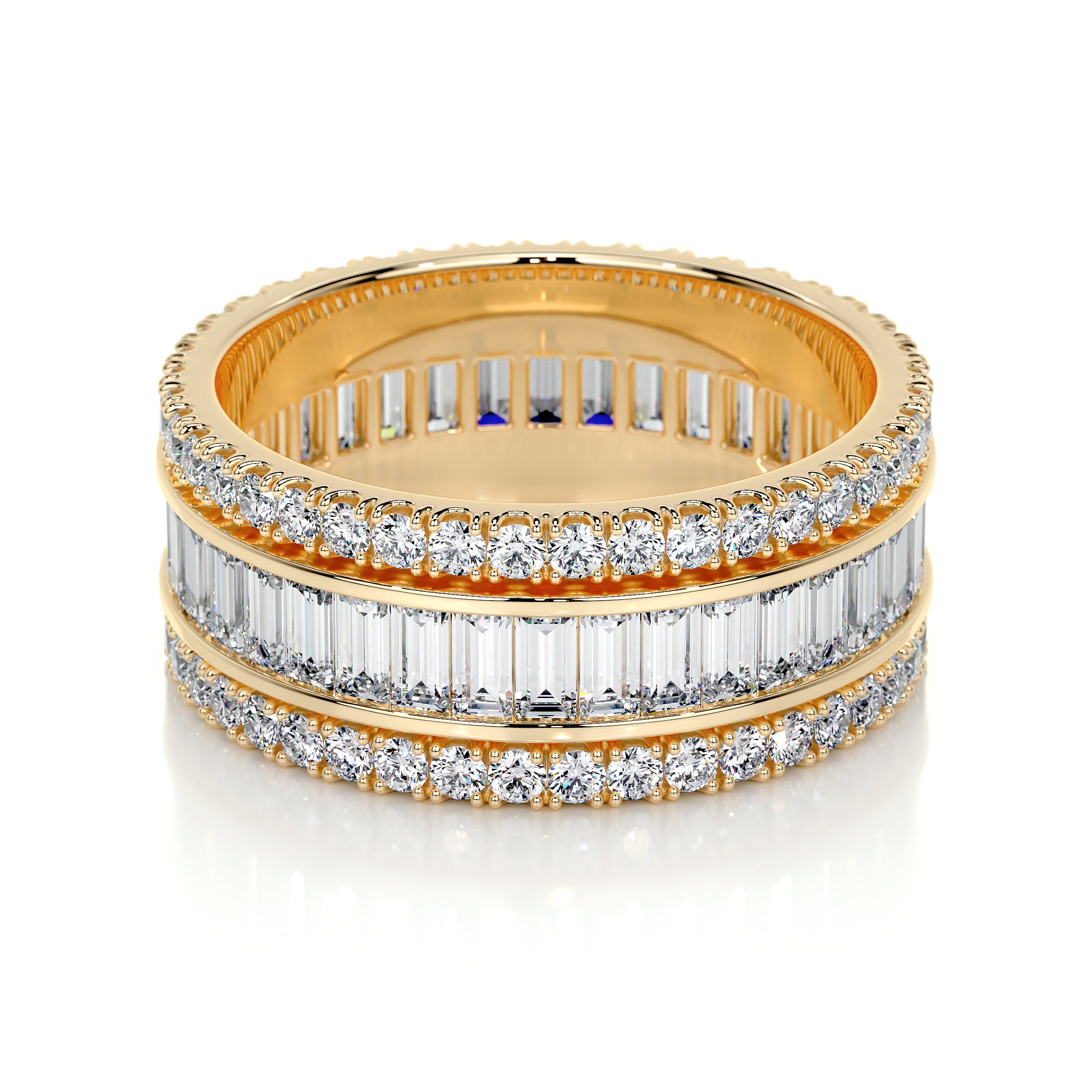 Paige Lab Grown Eternity Wedding Ring (4 Carat) -18K Yellow Gold