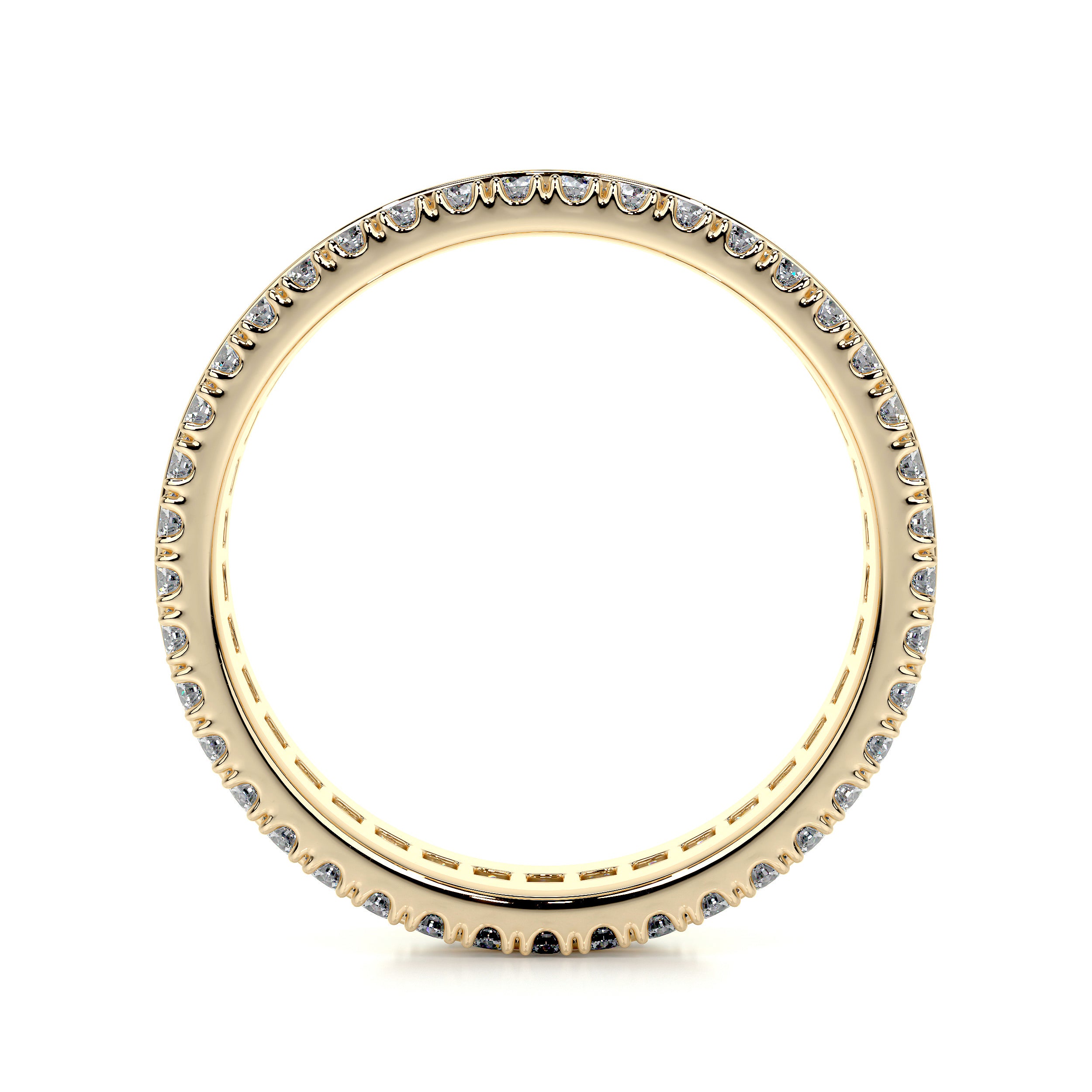 Paige Lab Grown Eternity Wedding Ring   (4 Carat) -18K Yellow Gold