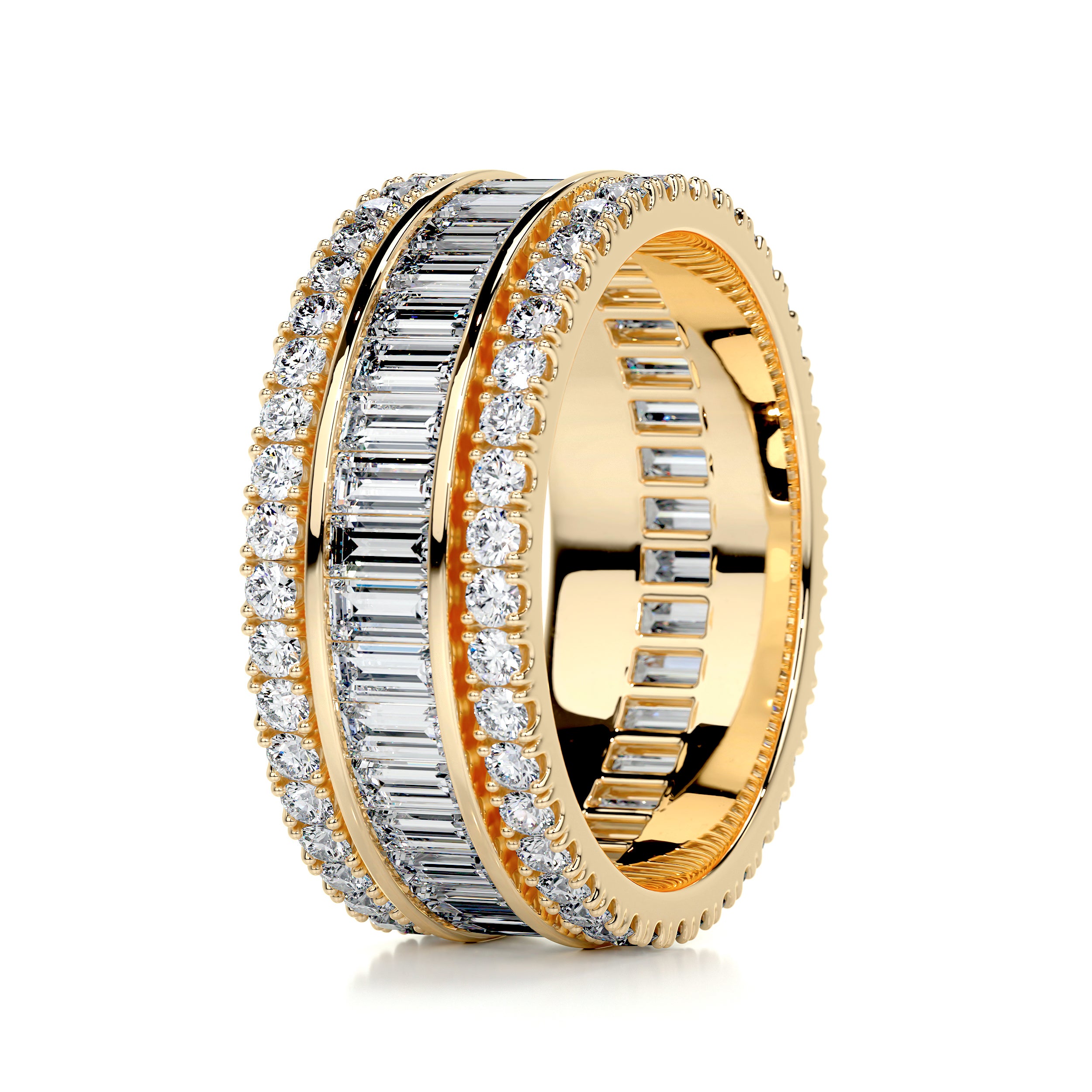 Paige Eternity Wedding Ring (4 Carat) -18K Yellow Gold