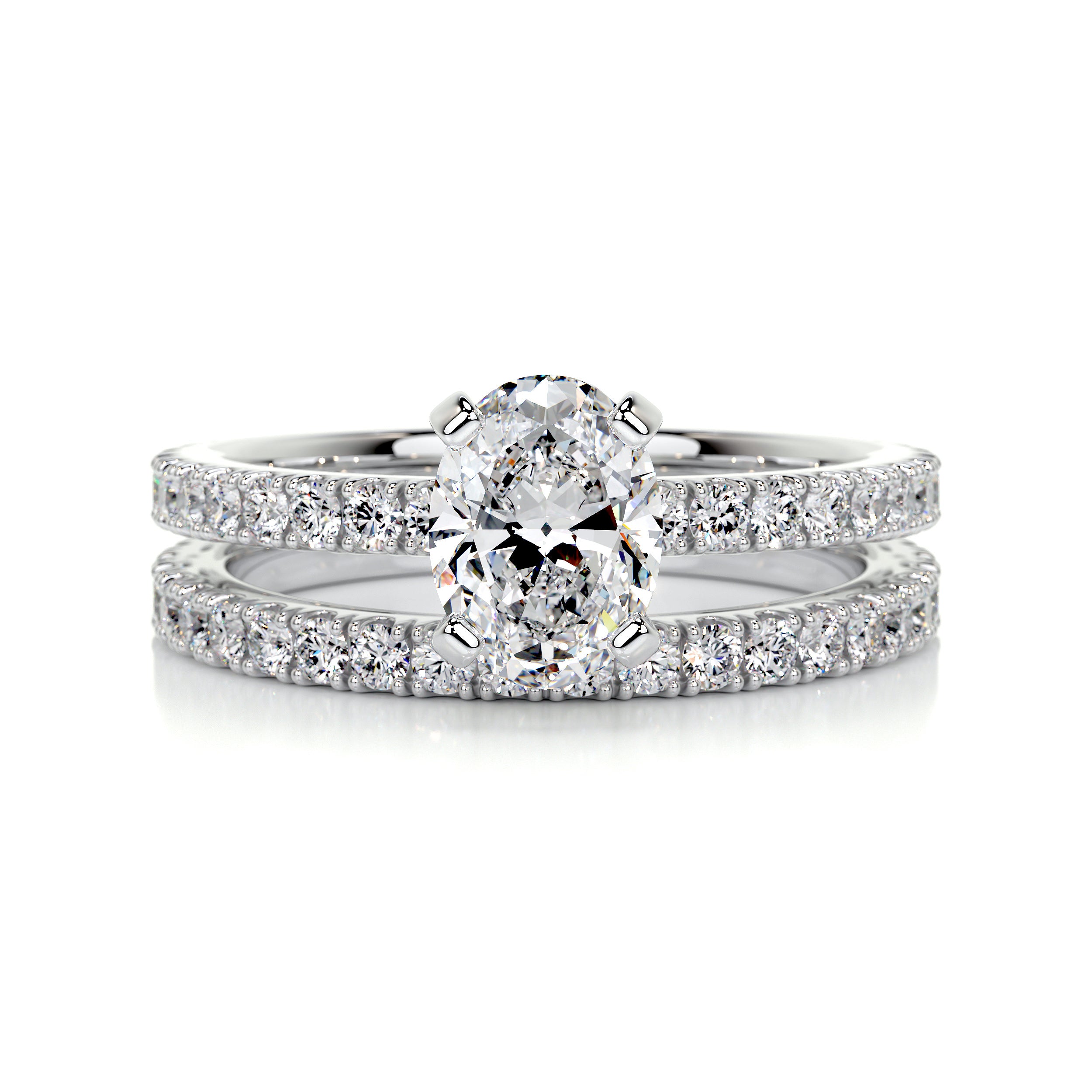 Stephanie Diamond Bridal Set -Platinum