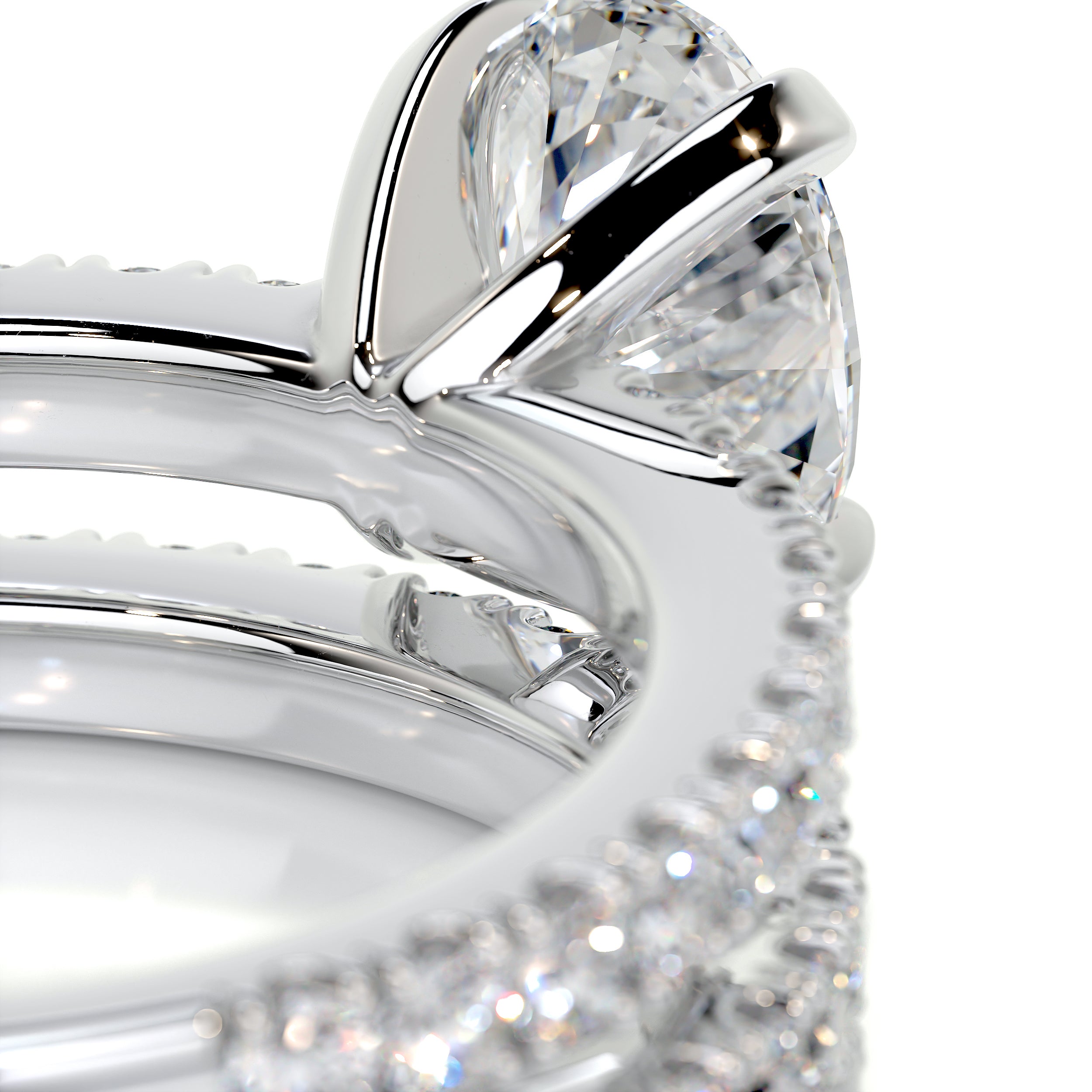 Stephanie Diamond Bridal Set -Platinum