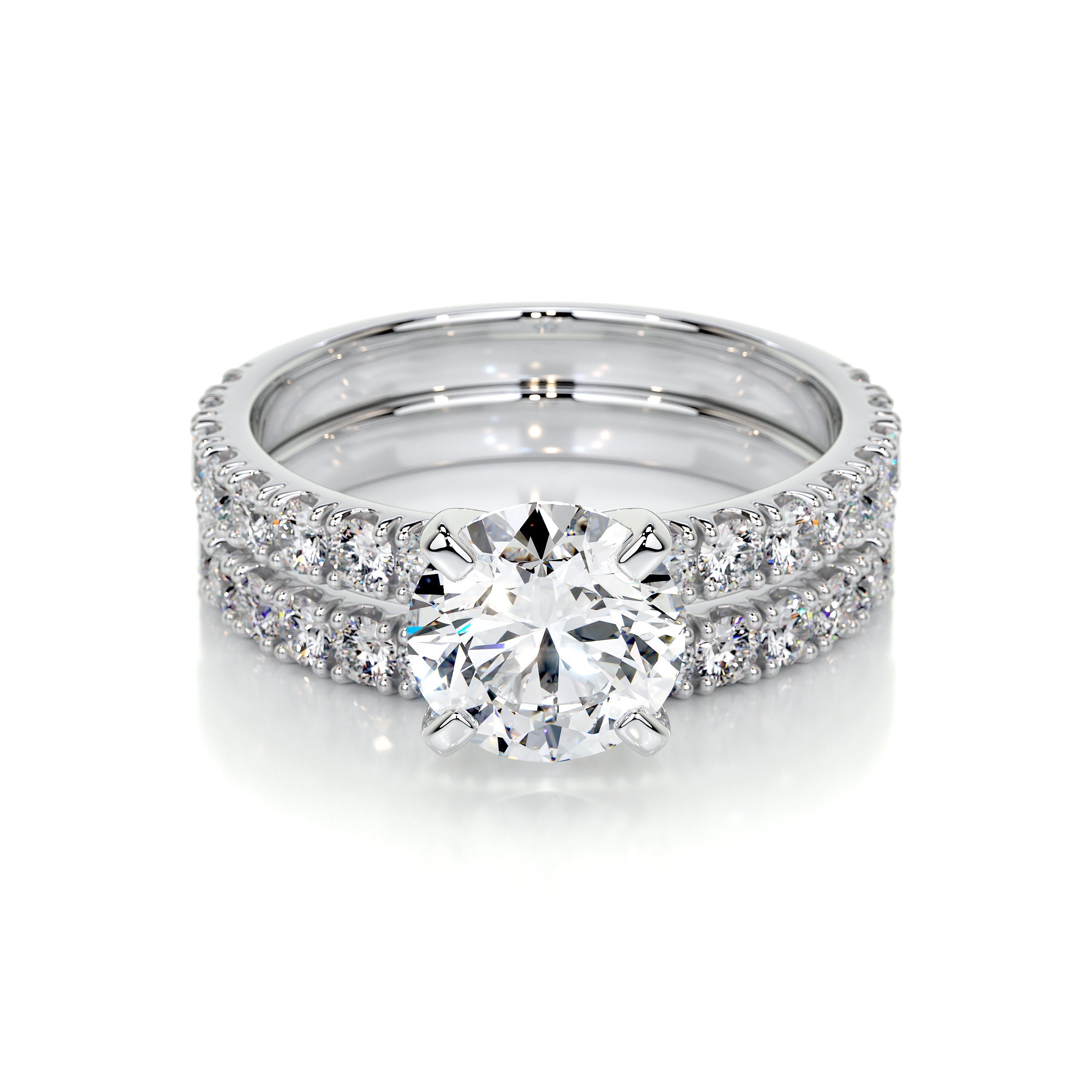 Alison Lab Grown Diamond Bridal Set (2.5 Carat) -14K White Gold