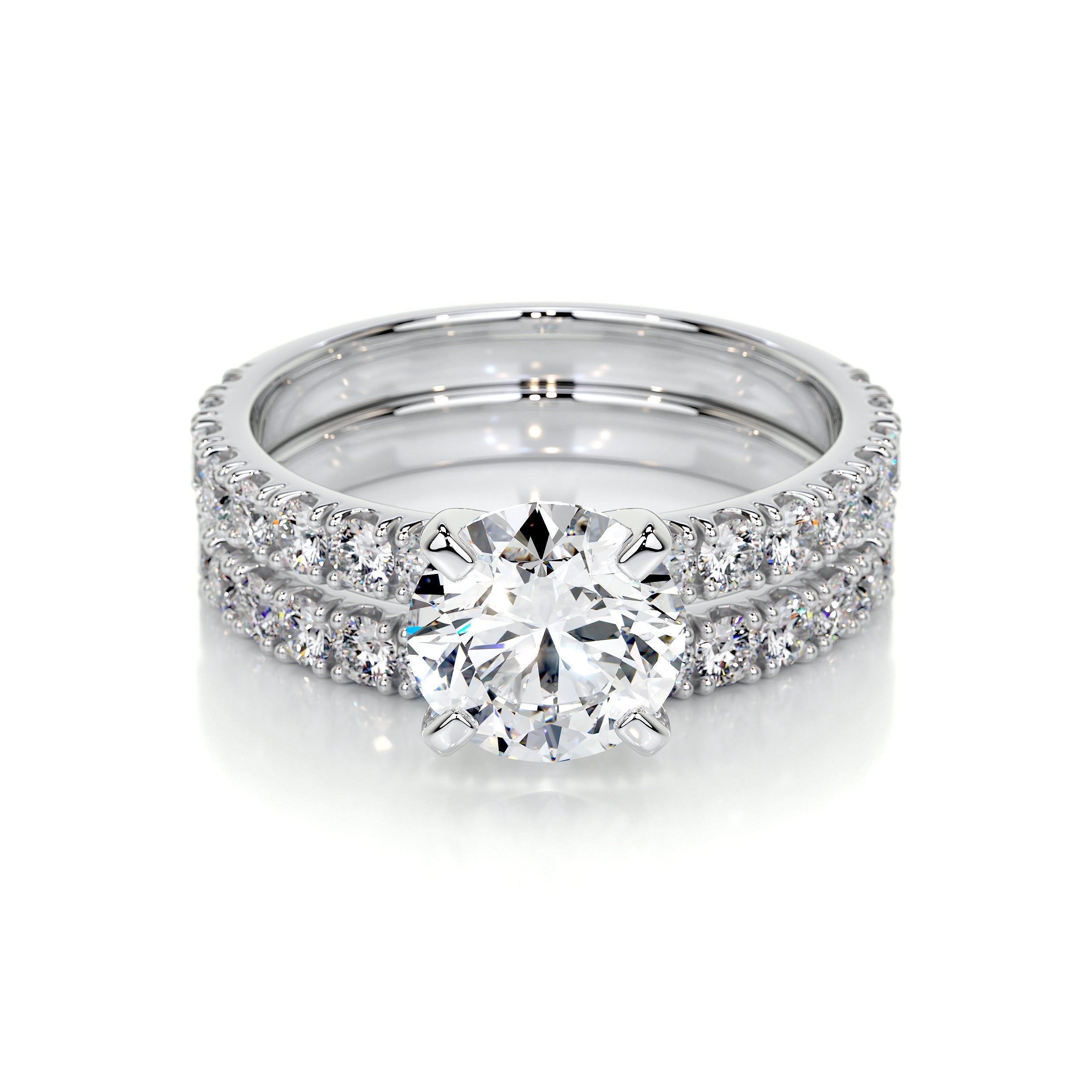 Alison Lab Grown Diamond Bridal Set   (2.5 Carat) -14K White Gold