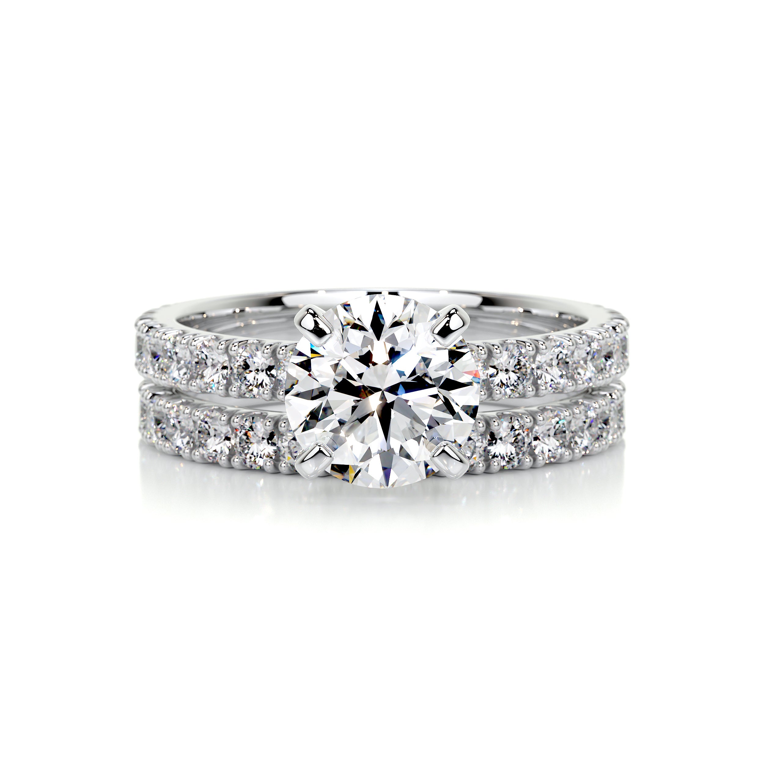 Alison Diamond Bridal Set -14K White Gold