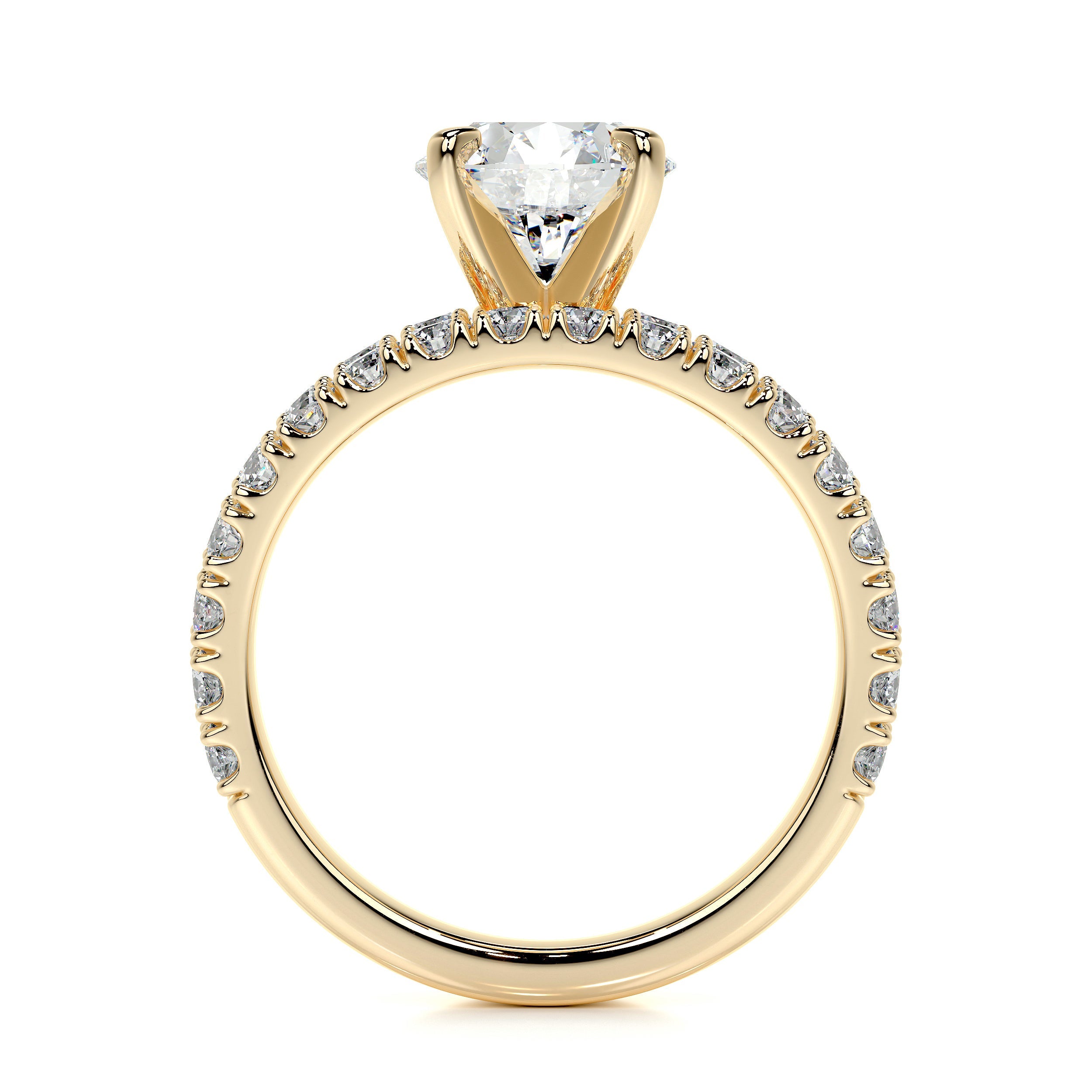 Alison Lab Grown Diamond Bridal Set (2.5 Carat) -18K Yellow Gold