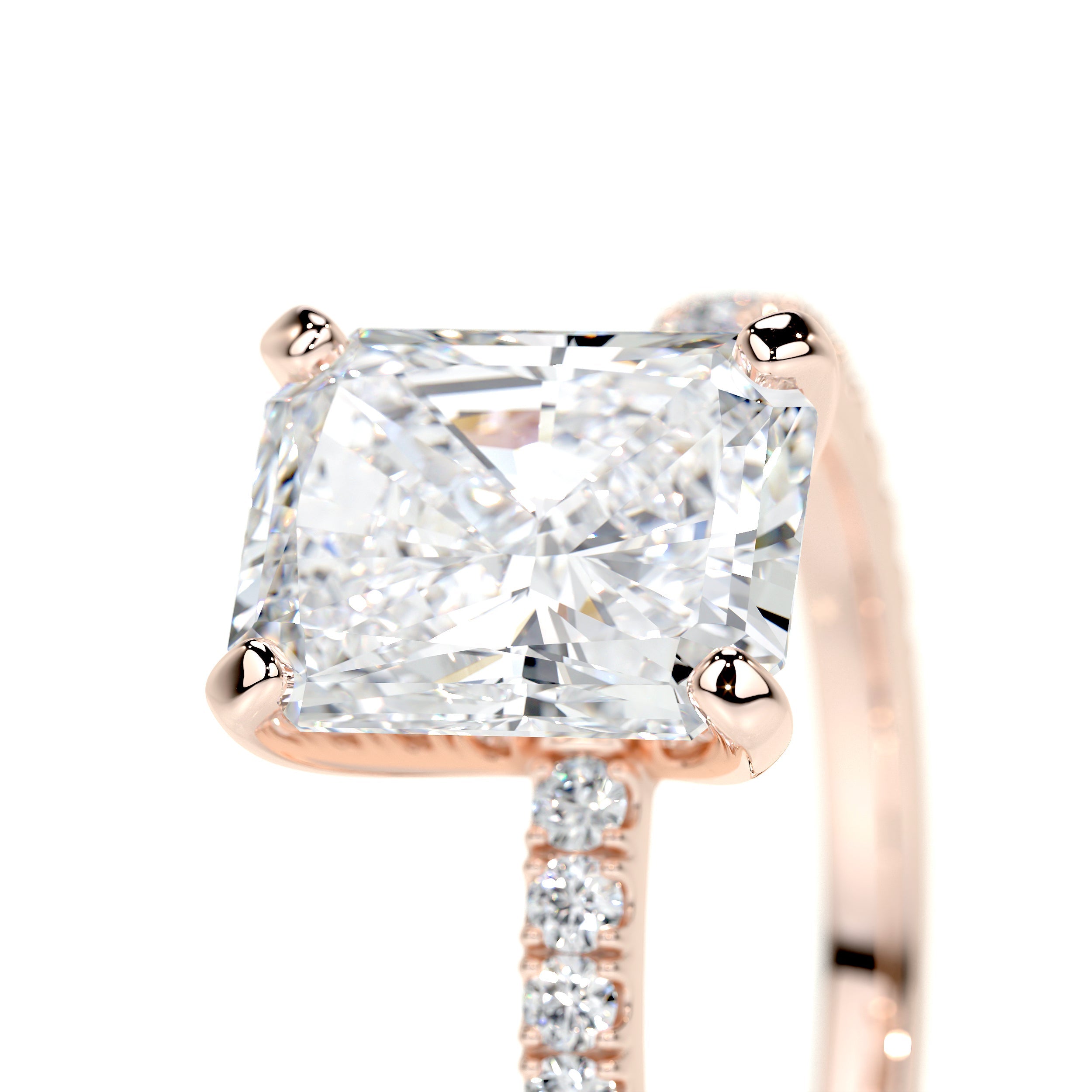 Audrey Lab Grown Diamond Ring   (2.3 Carat) -14K Rose Gold