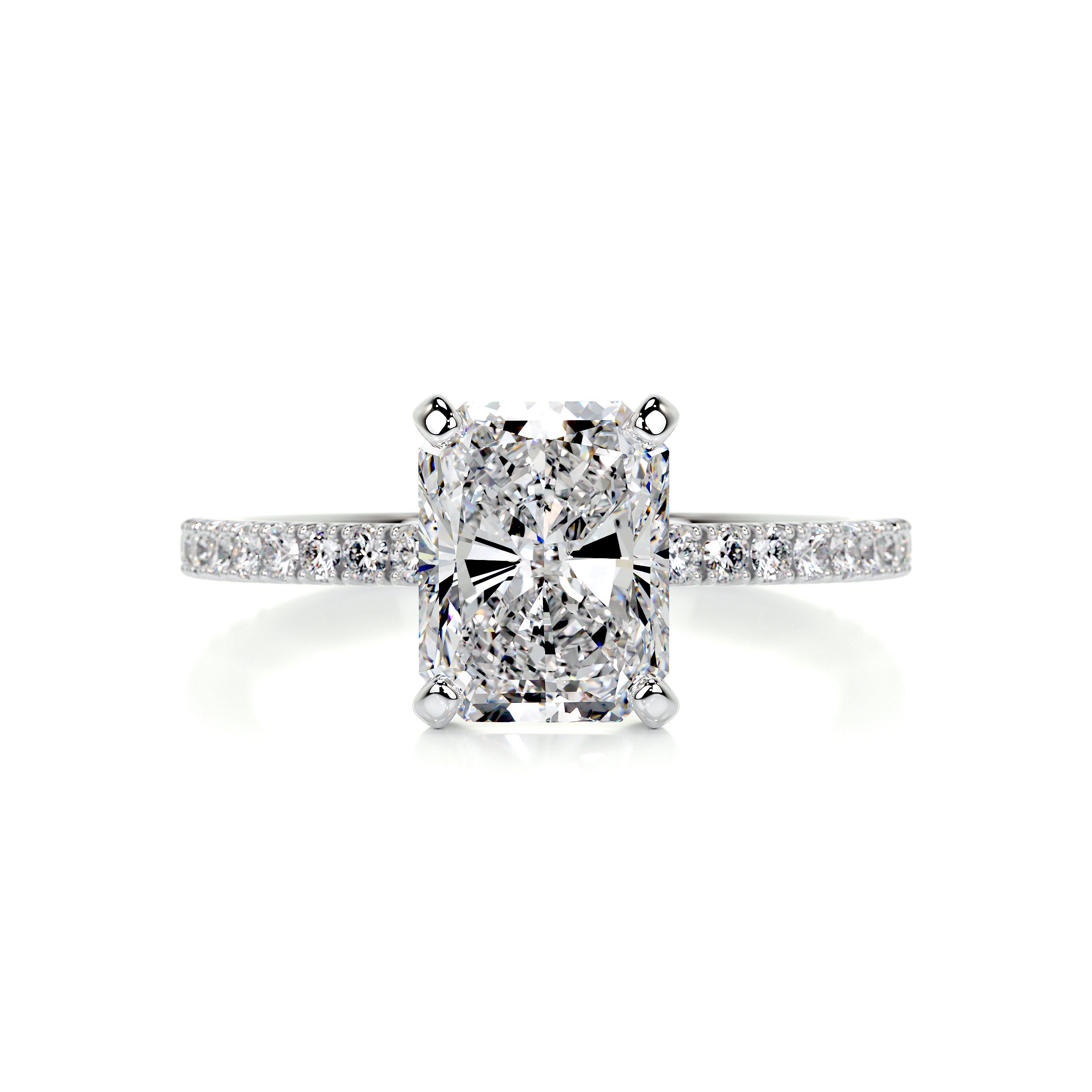 Audrey Diamond Engagement Ring -14K White Gold