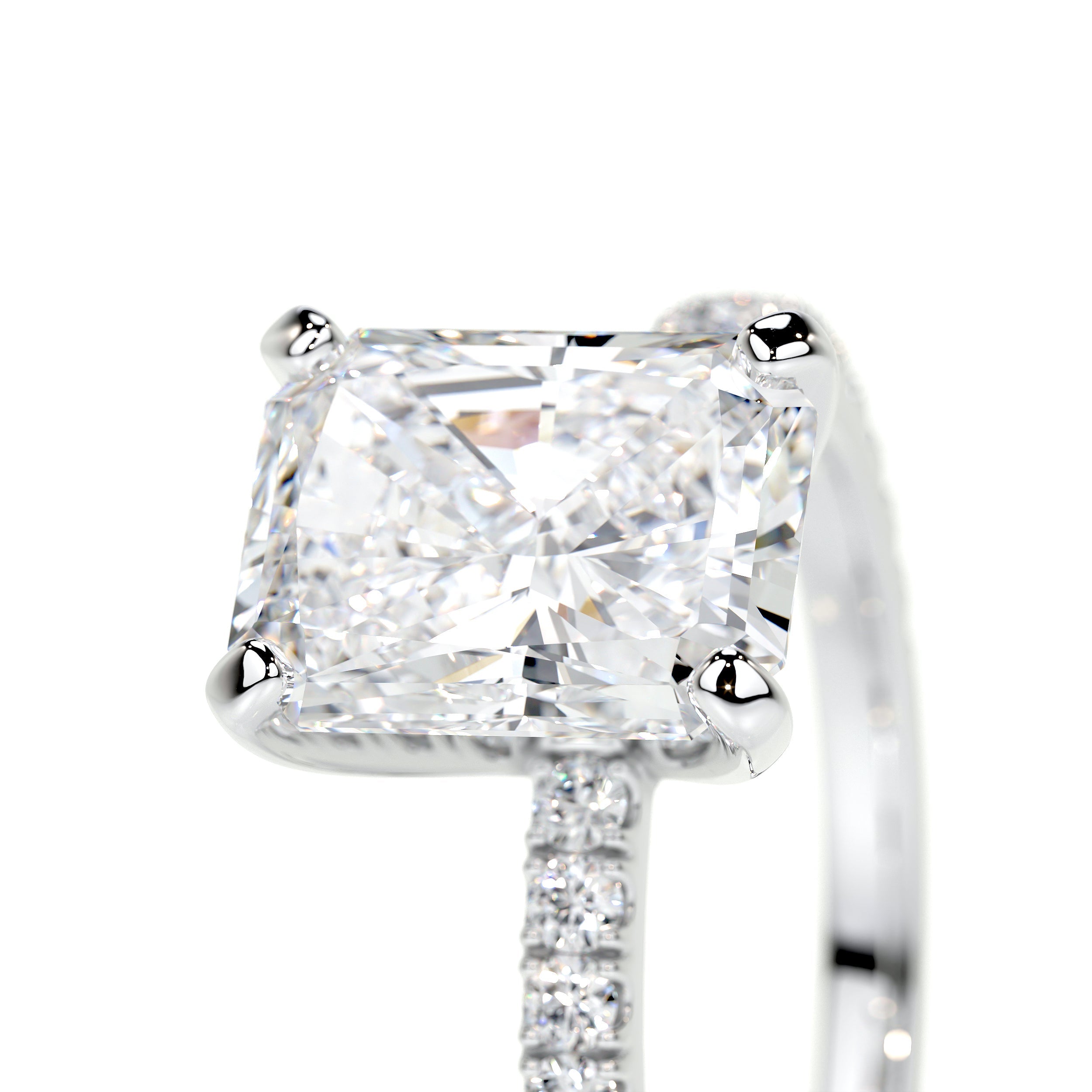 Audrey Lab Grown Diamond Ring   (2.3 Carat) -14K White Gold