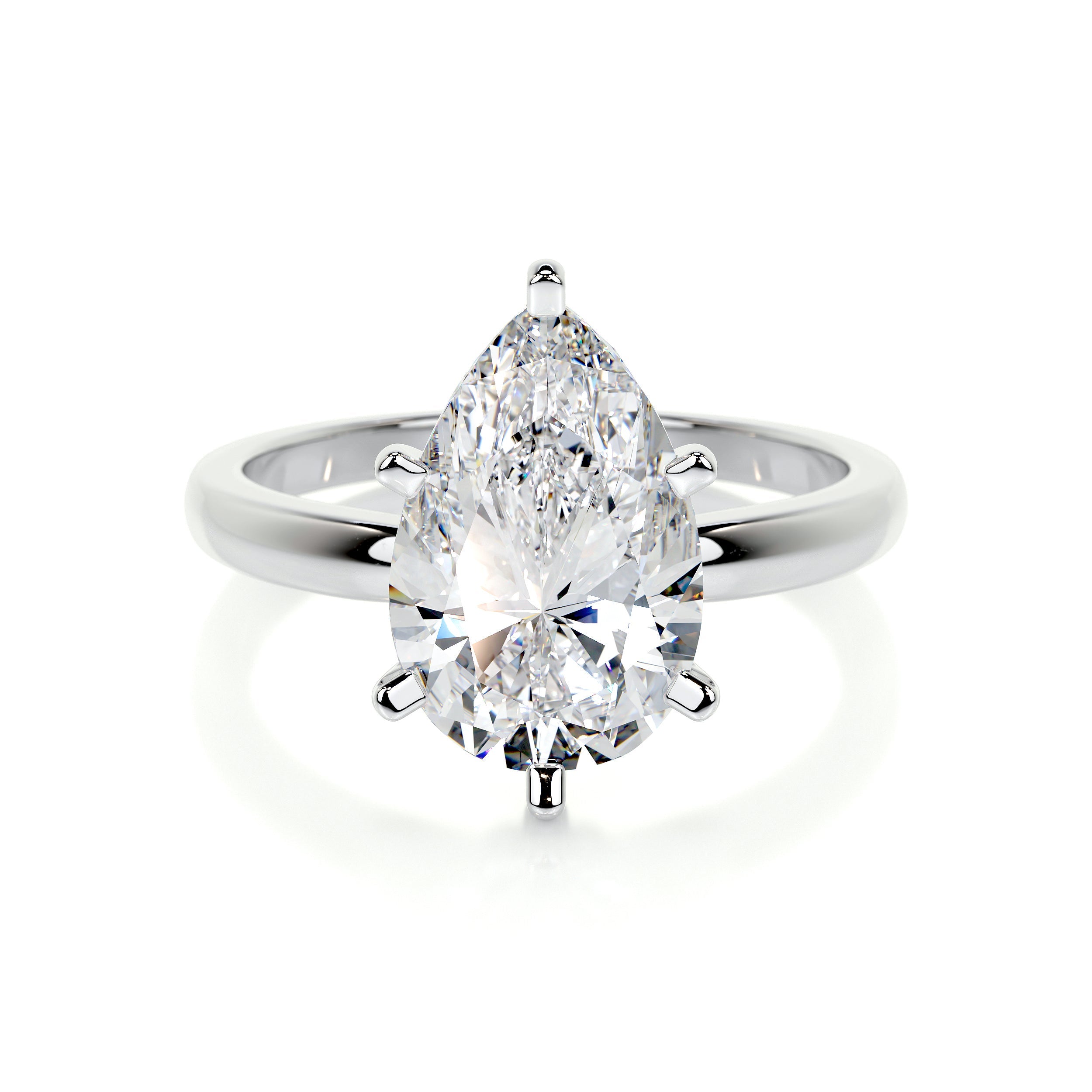 Adaline Lab Grown Diamond Ring (1 Carat) -14K White Gold