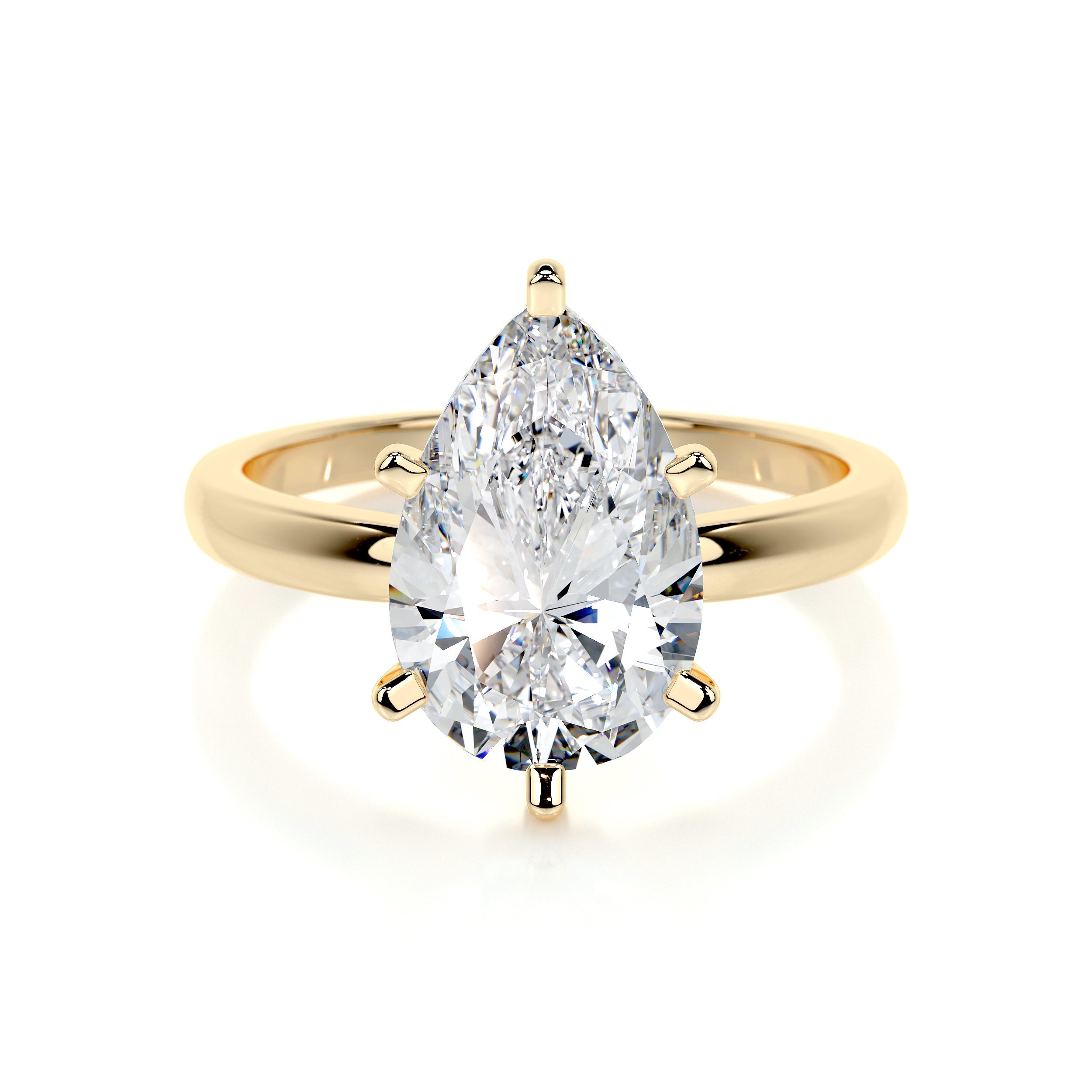 Adaline Lab Grown Diamond Ring (1 Carat) -18K Yellow Gold