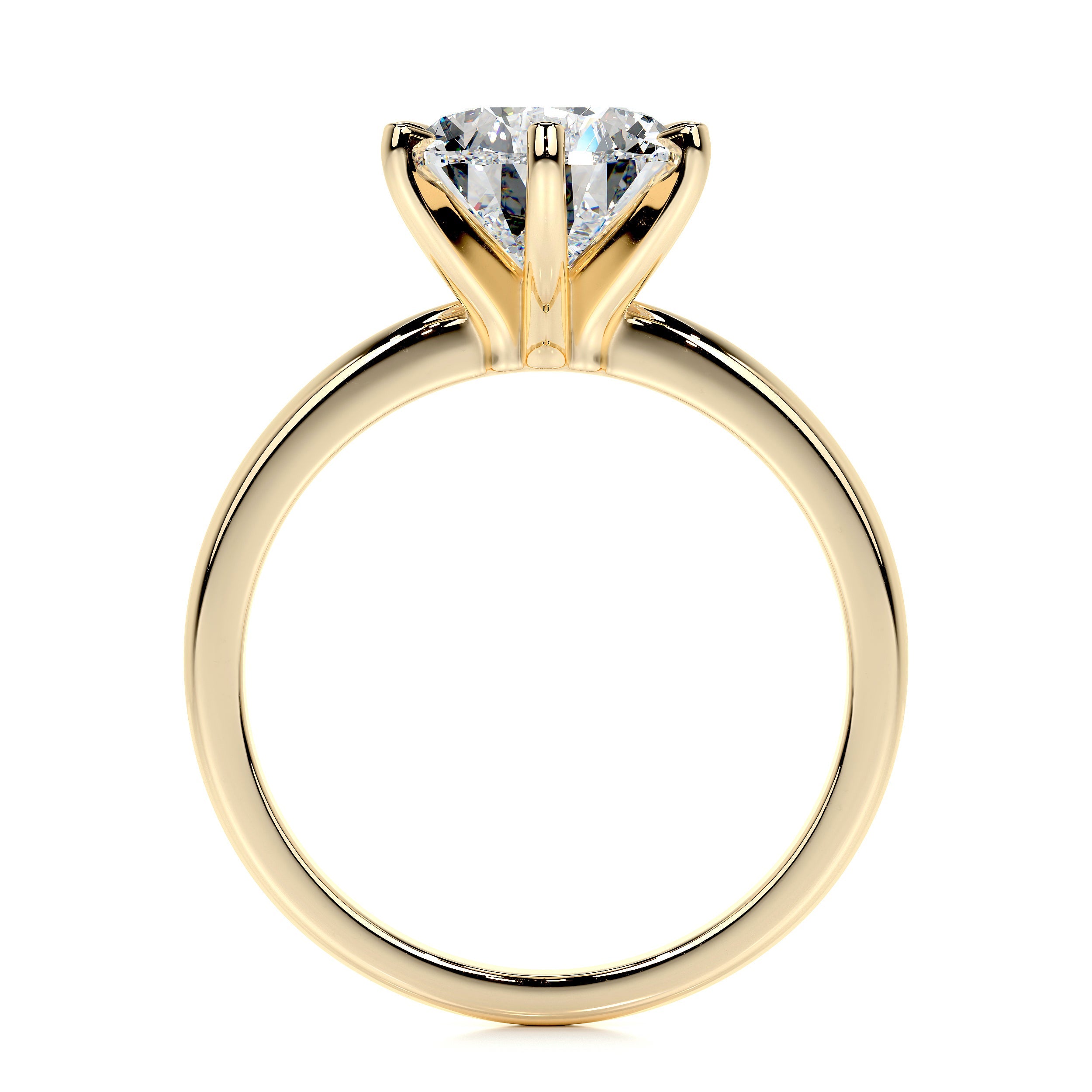 Adaline Lab Grown Diamond Ring   (1 Carat) -18K Yellow Gold