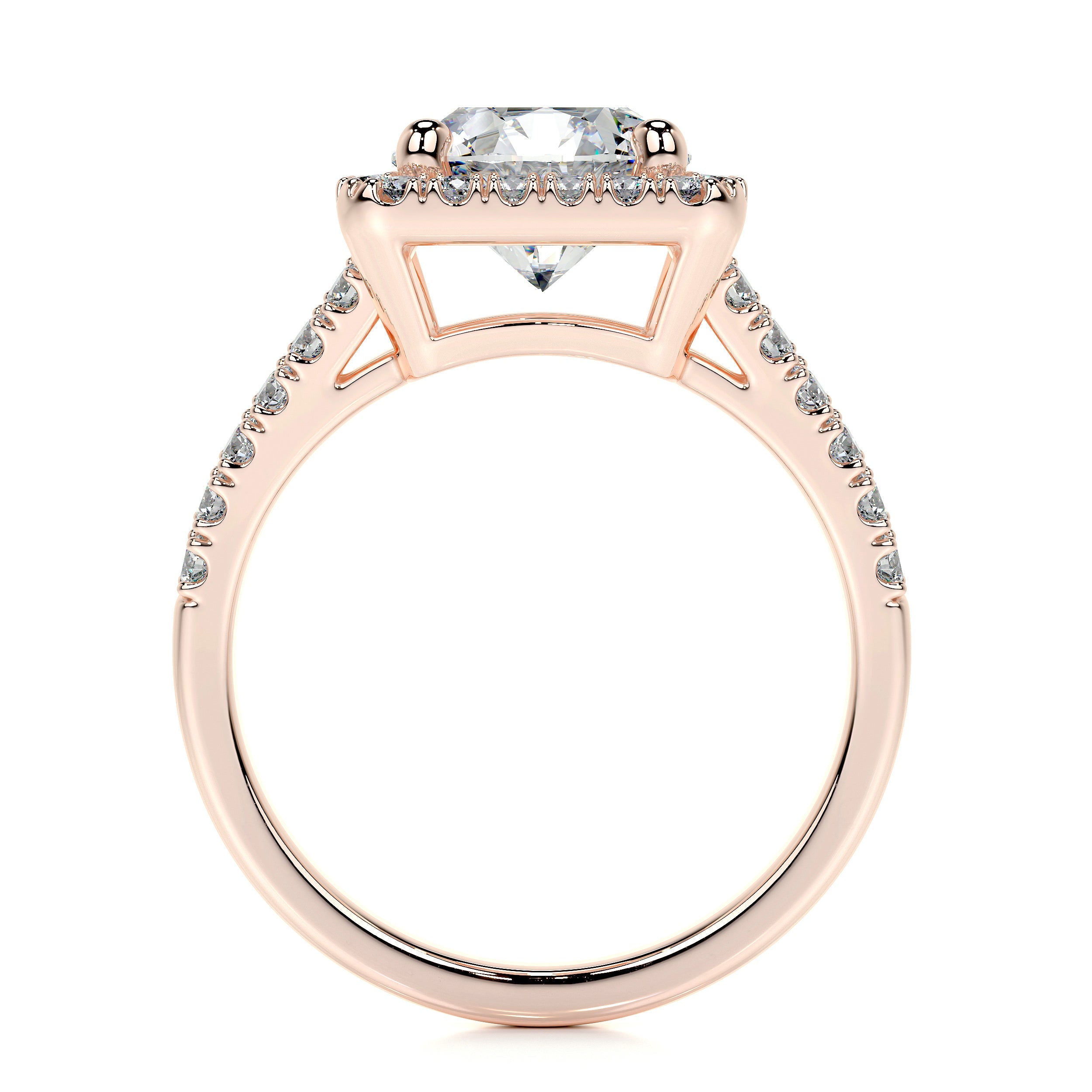 Addison Lab Grown Diamond Ring   (2.5 Carat) -14K Rose Gold