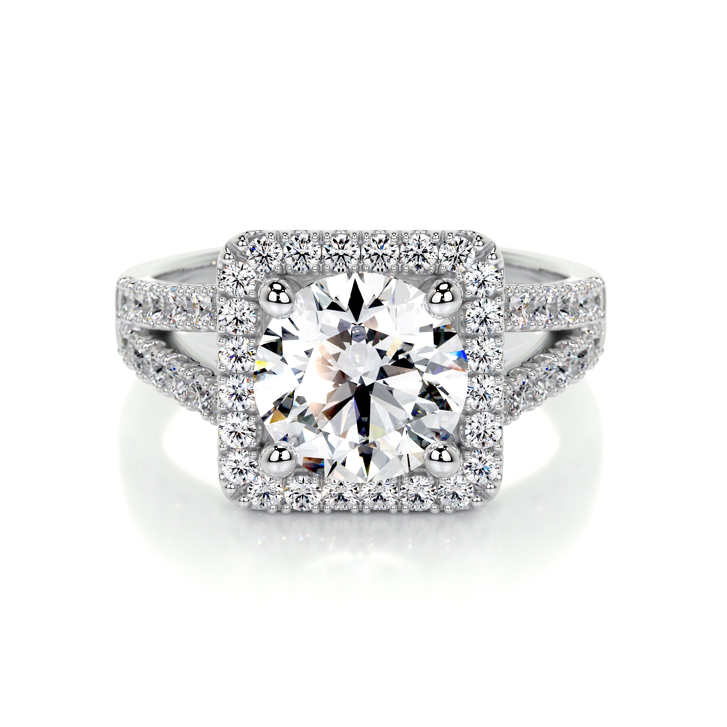 Addison Lab Grown Diamond Ring   (2.5 Carat) -14K White Gold