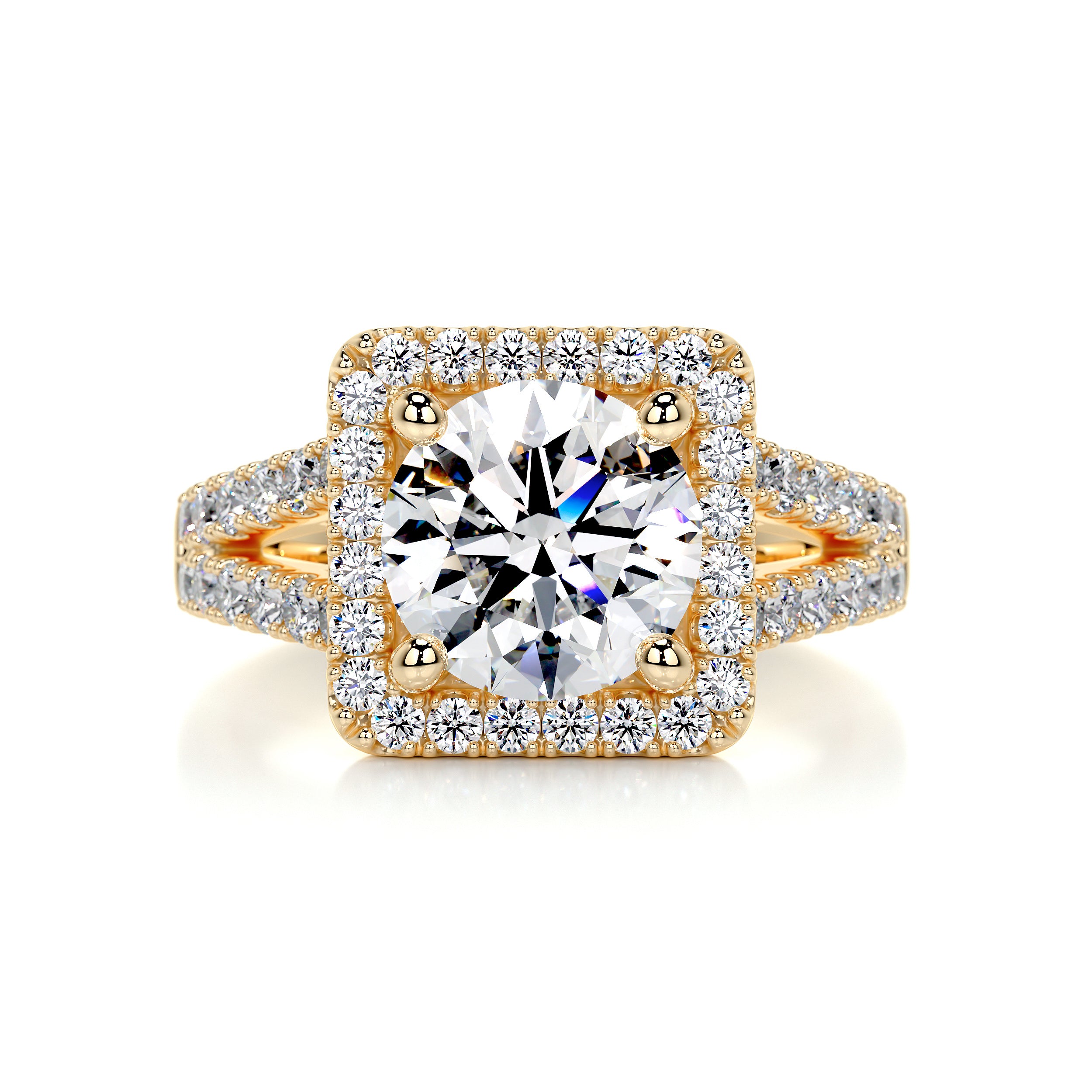 Addison Diamond Engagement Ring -18K Yellow Gold
