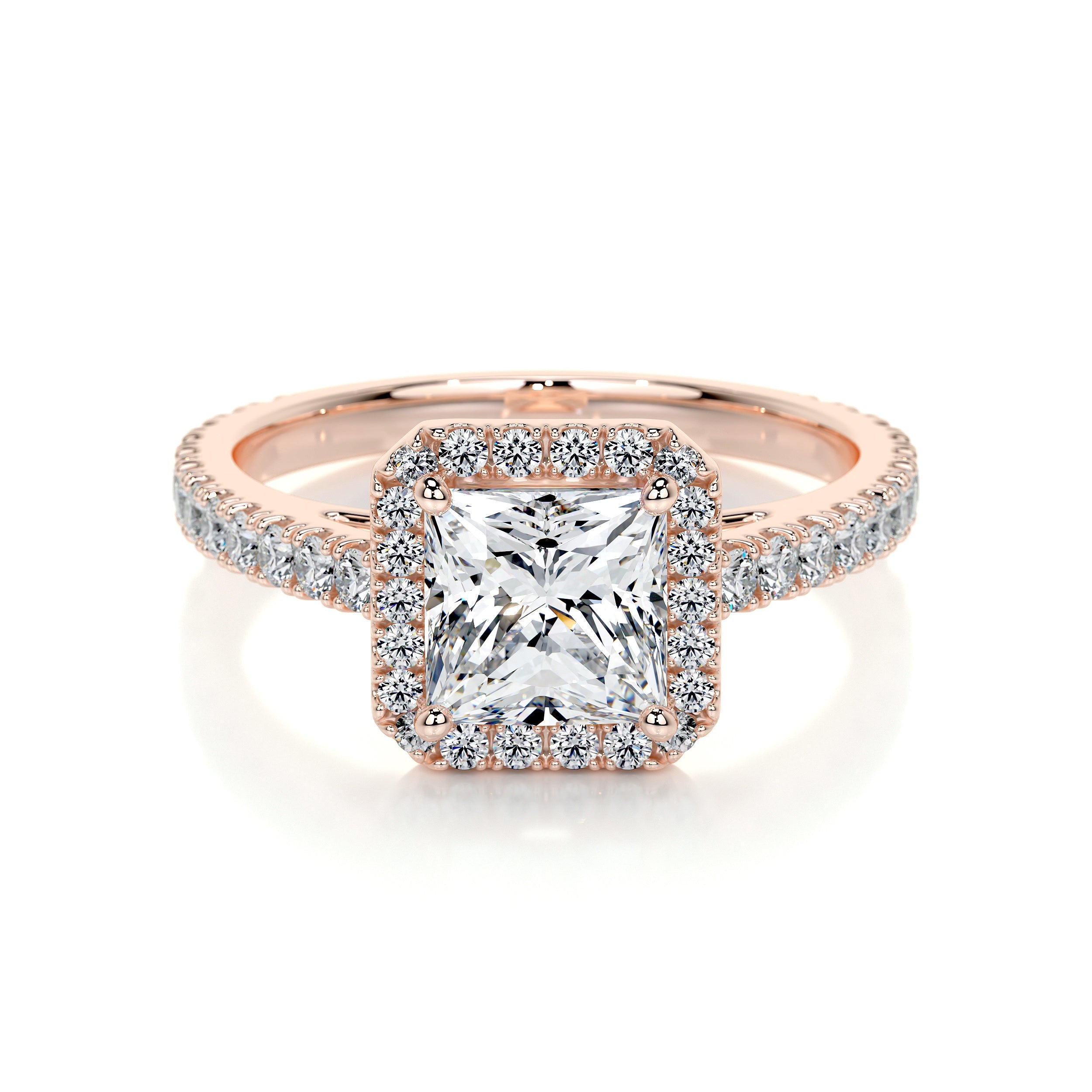 Selena Lab Grown Diamond Ring -14K Rose Gold