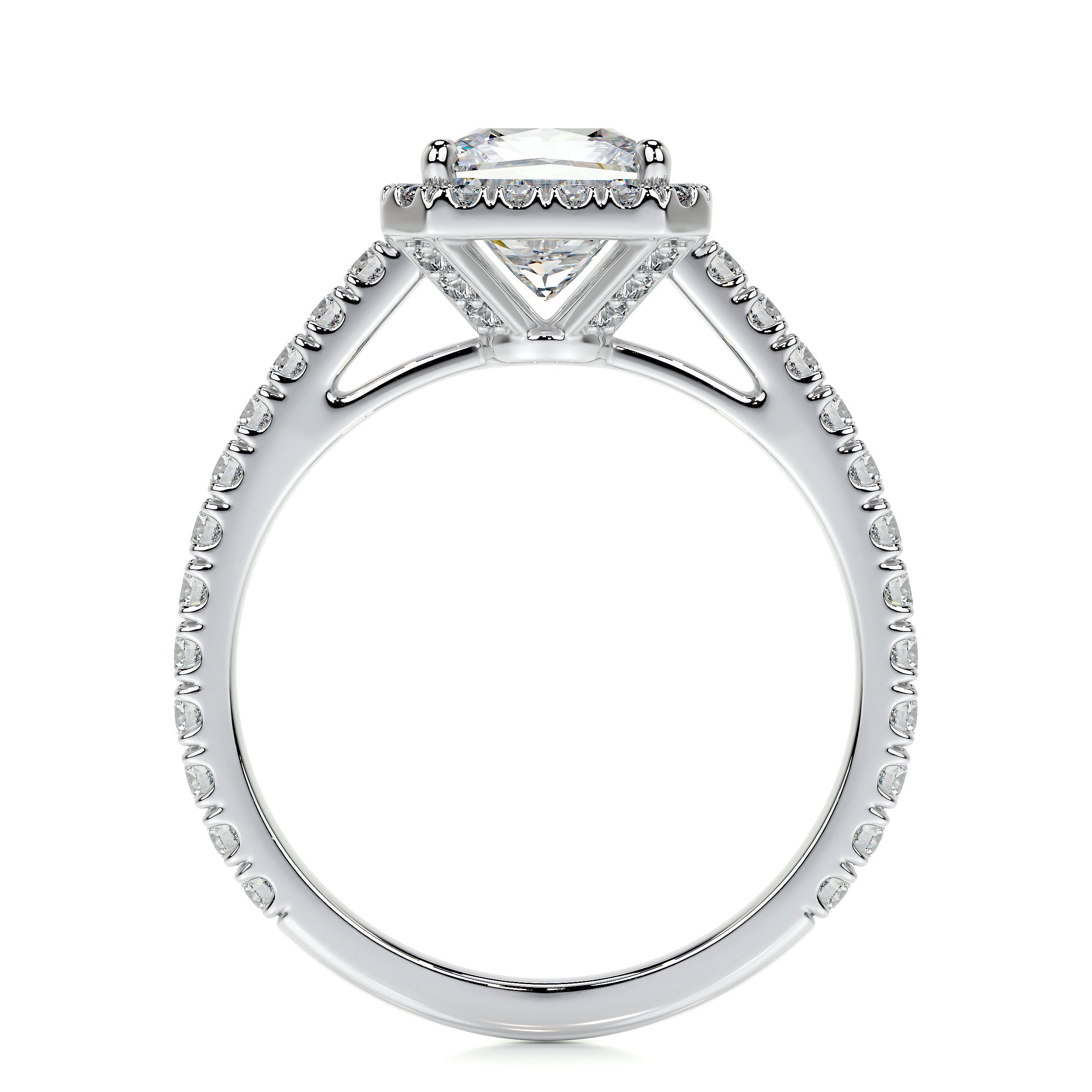 Selena Lab Grown Diamond Ring -14K White Gold
