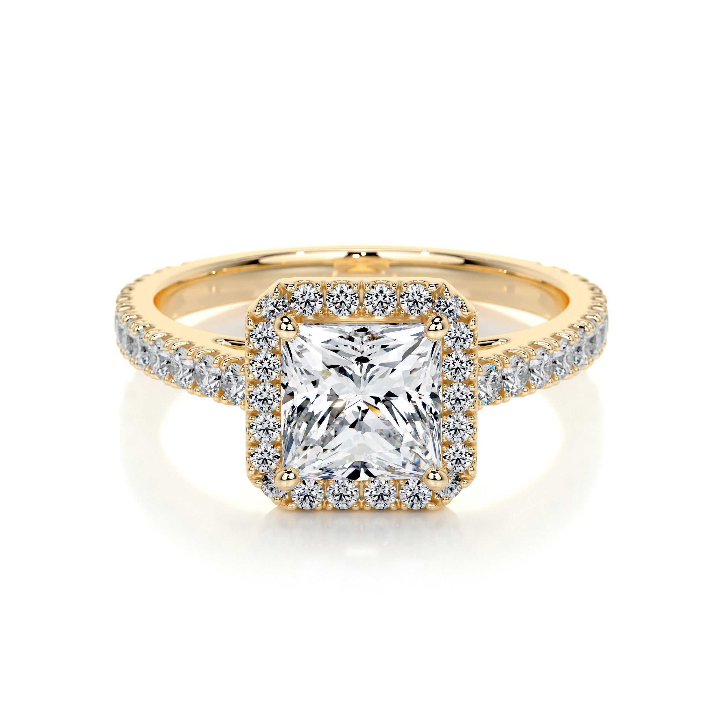 Selena Lab Grown Diamond Ring -18K Yellow Gold